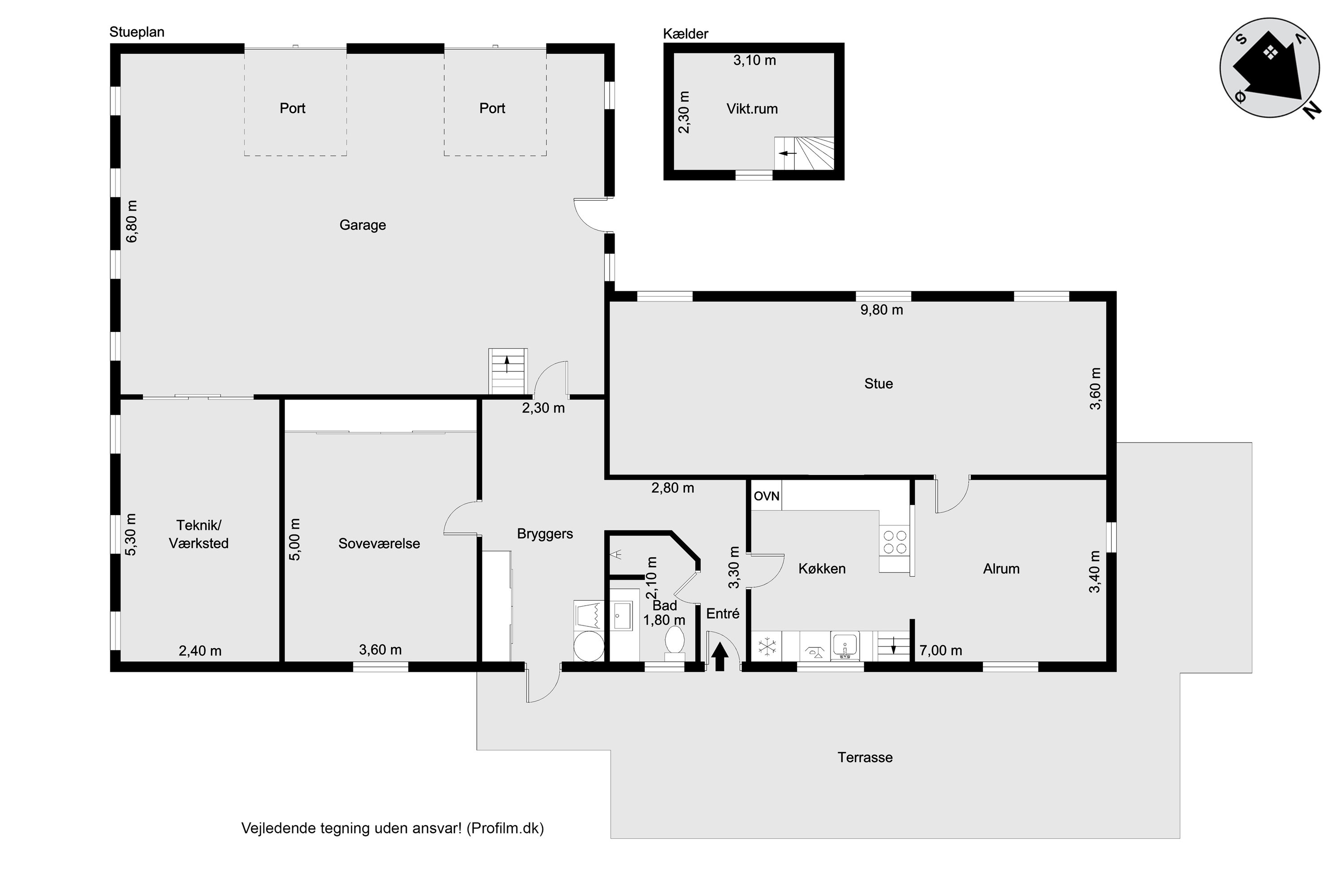 Plantegninger billede af Tinkerdalsvej 3, Skave, 7500 Holstebro