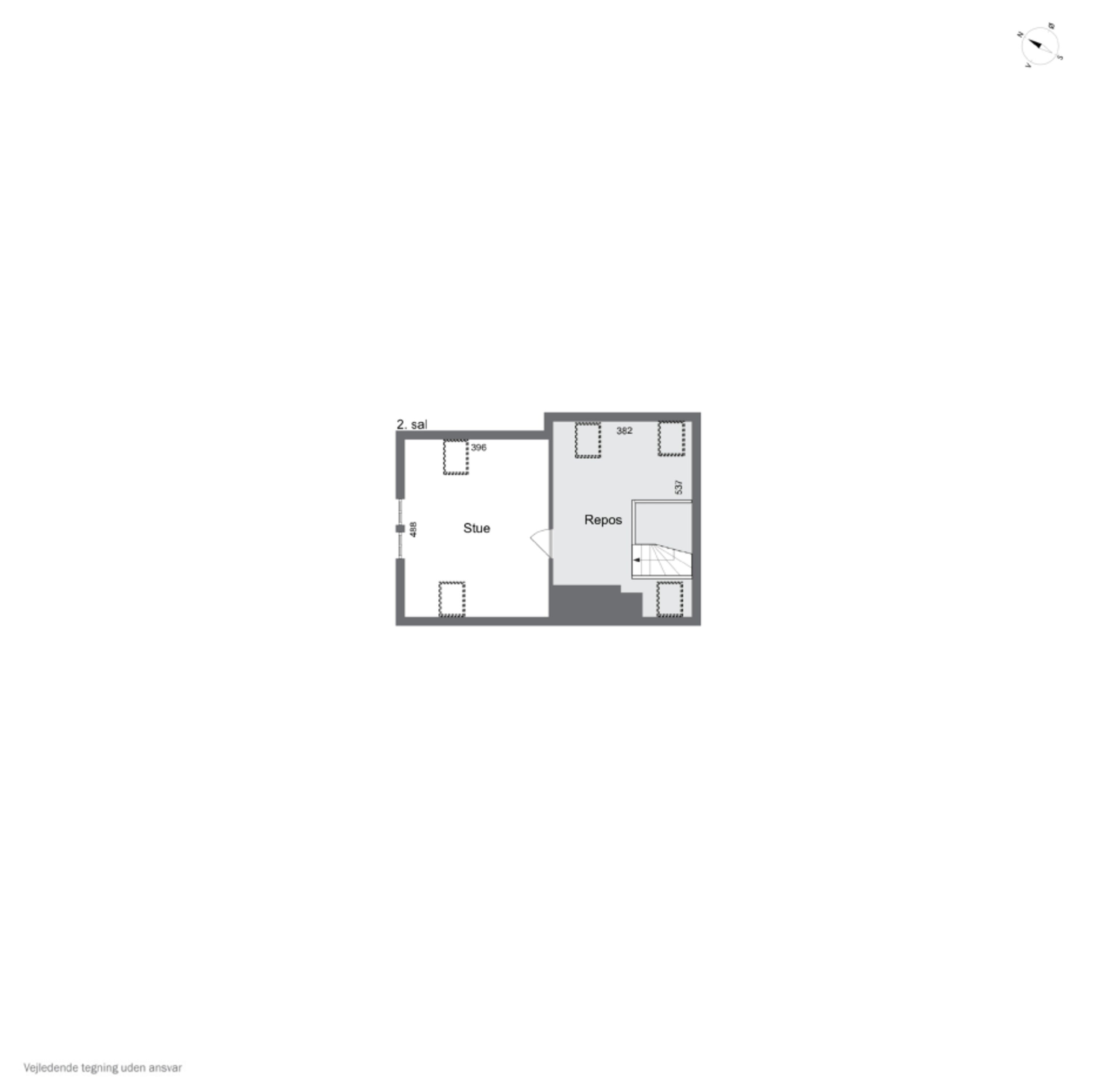 Plantegninger billede af Vædehave 18 (en del) og Vædehave 16, 5462 Morud