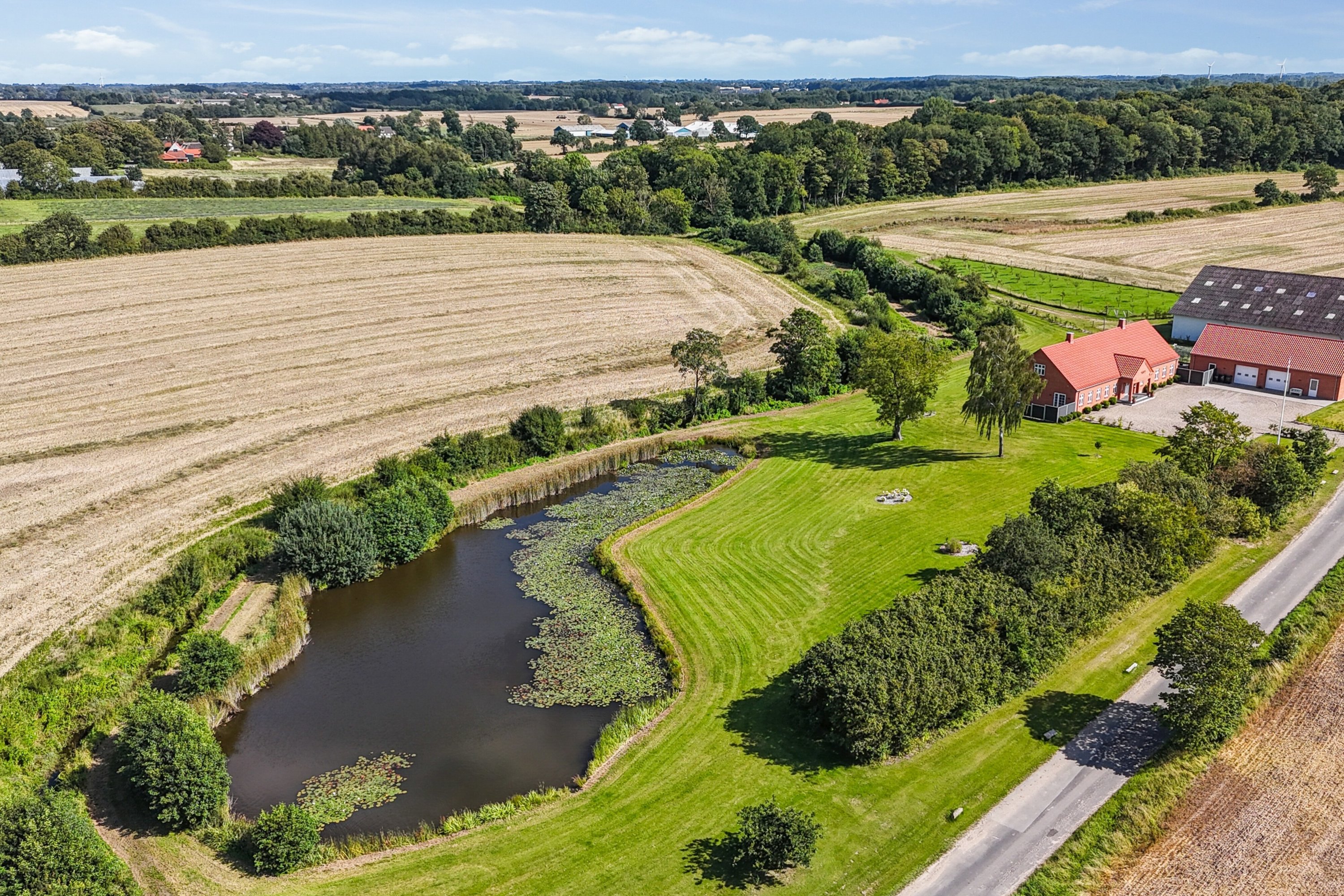 Miniaturebillede 1: luftfoto. Billede af Bøgildshøjvej 10, Fangel, 5260 Odense S