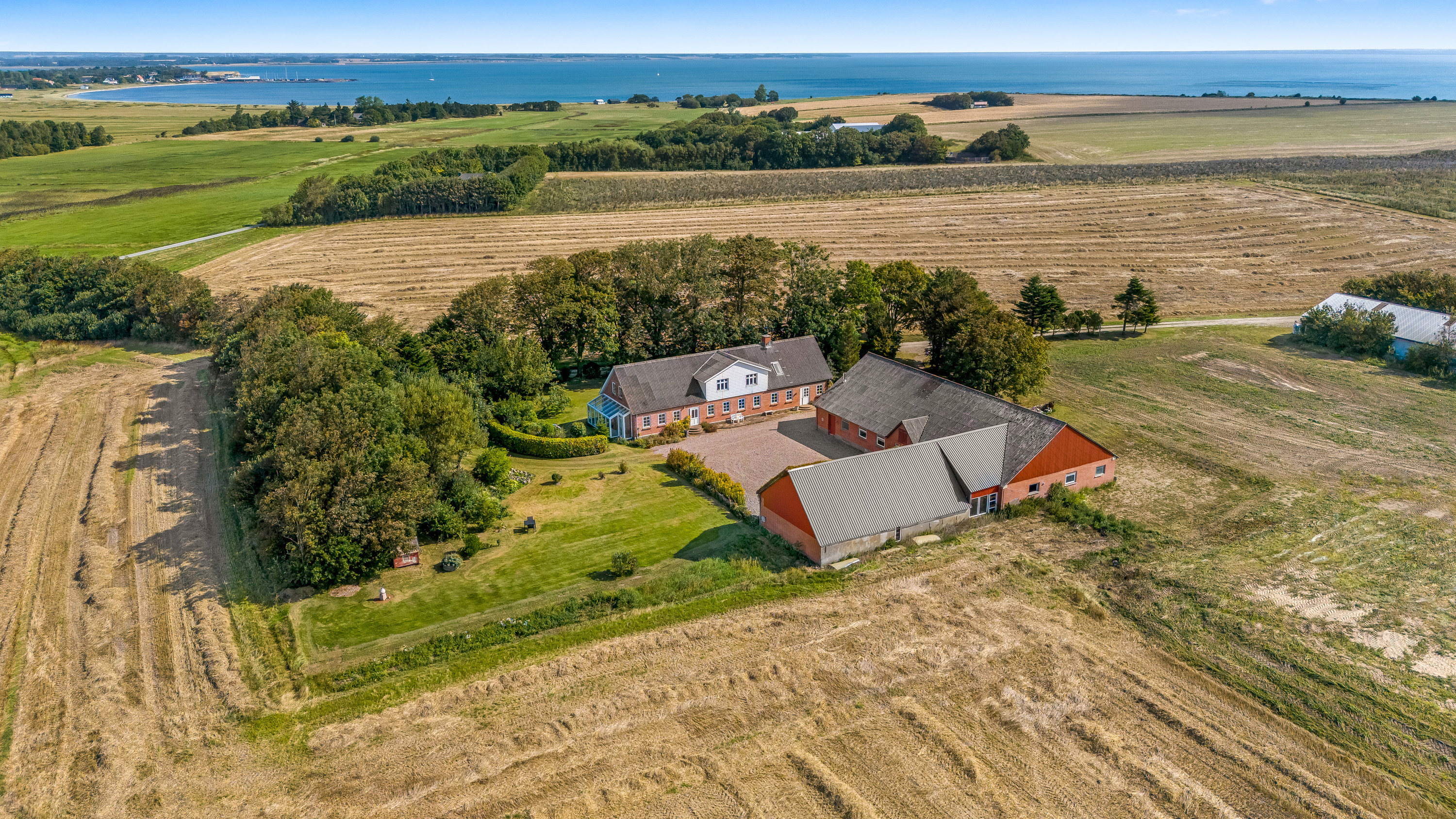Fremhævet luftfoto billede i fuldskærmstilstand. Billede af Del af Marendal 2, Jegindø, 7790 Thyholm