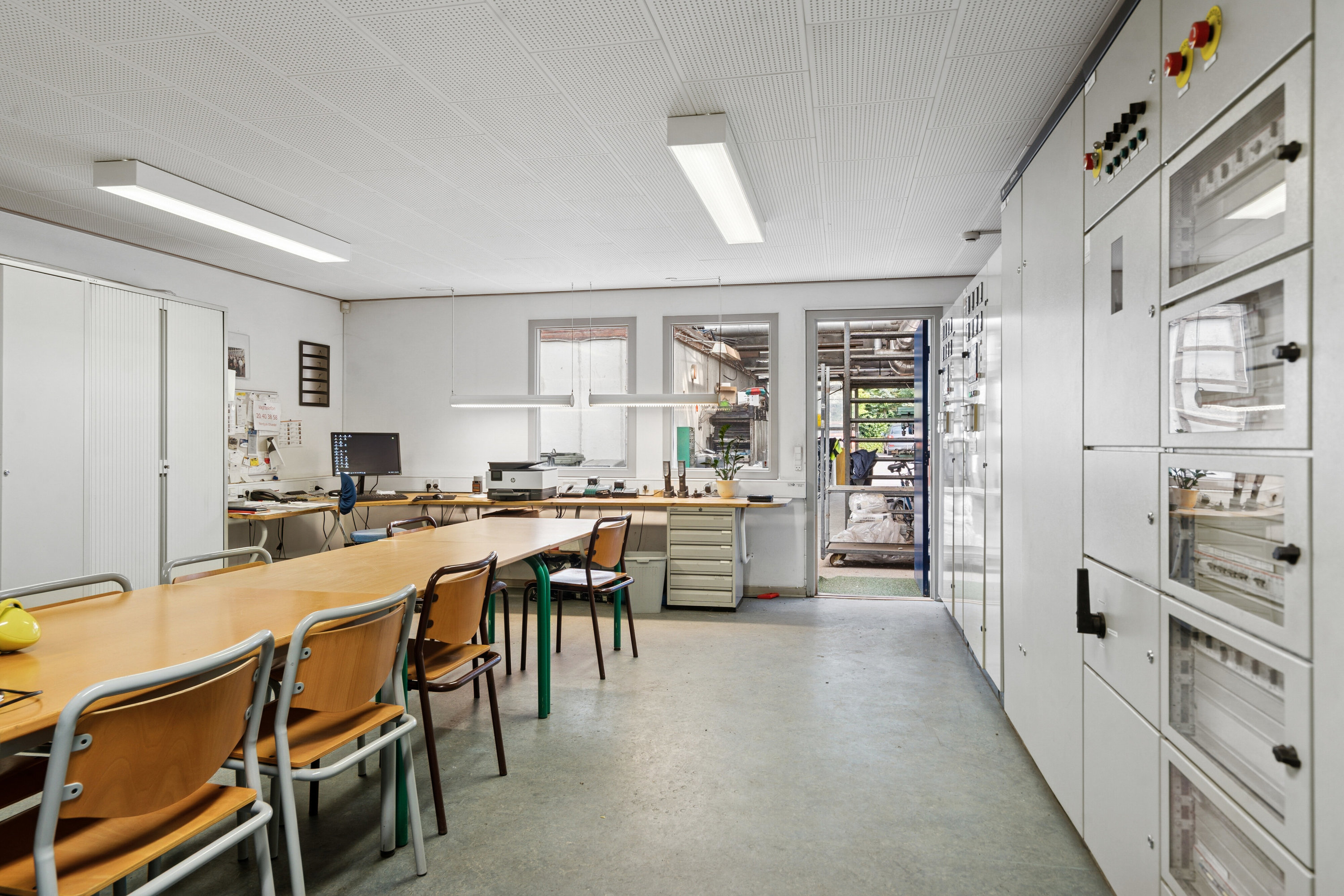 Fremhævet disponible rum v/kraftvarmeanlæg billede i fuldskærmstilstand. Billede af Neversvej 40, 5690 Tommerup