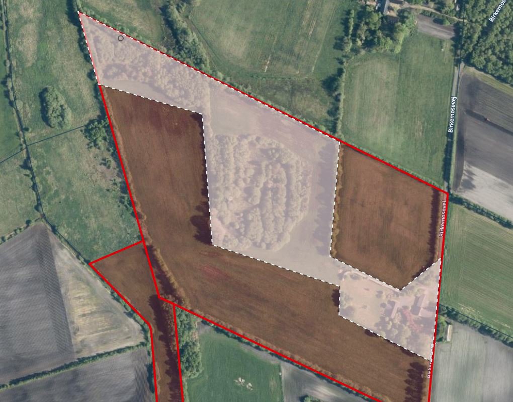 Fremhævet  billede i fuldskærmstilstand. Billede af Birkemosevej 10 Udstykning, Karstoft, 6933 Kibæk