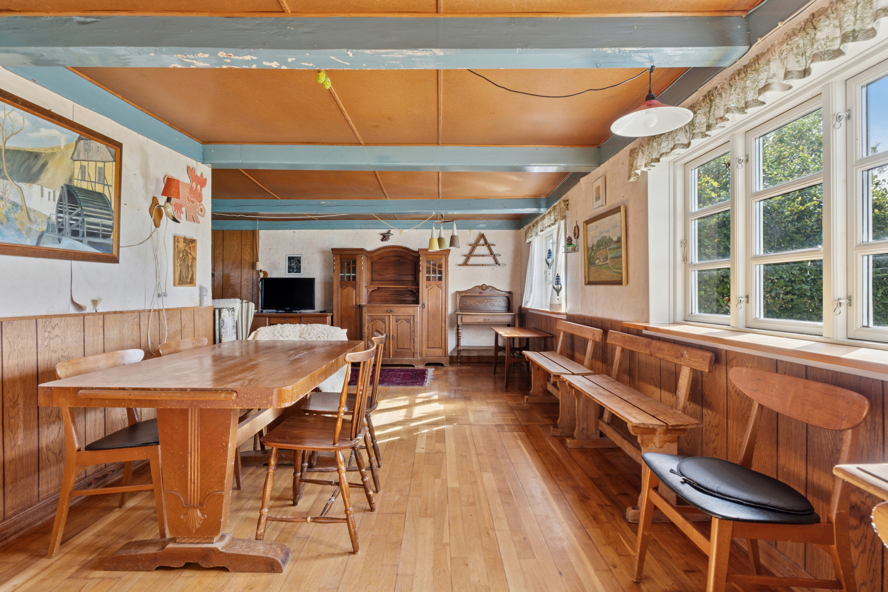 Fremhævet spisestue billede i fuldskærmstilstand. Billede af Toftevej 8, V Hæsinge, 5672 Broby