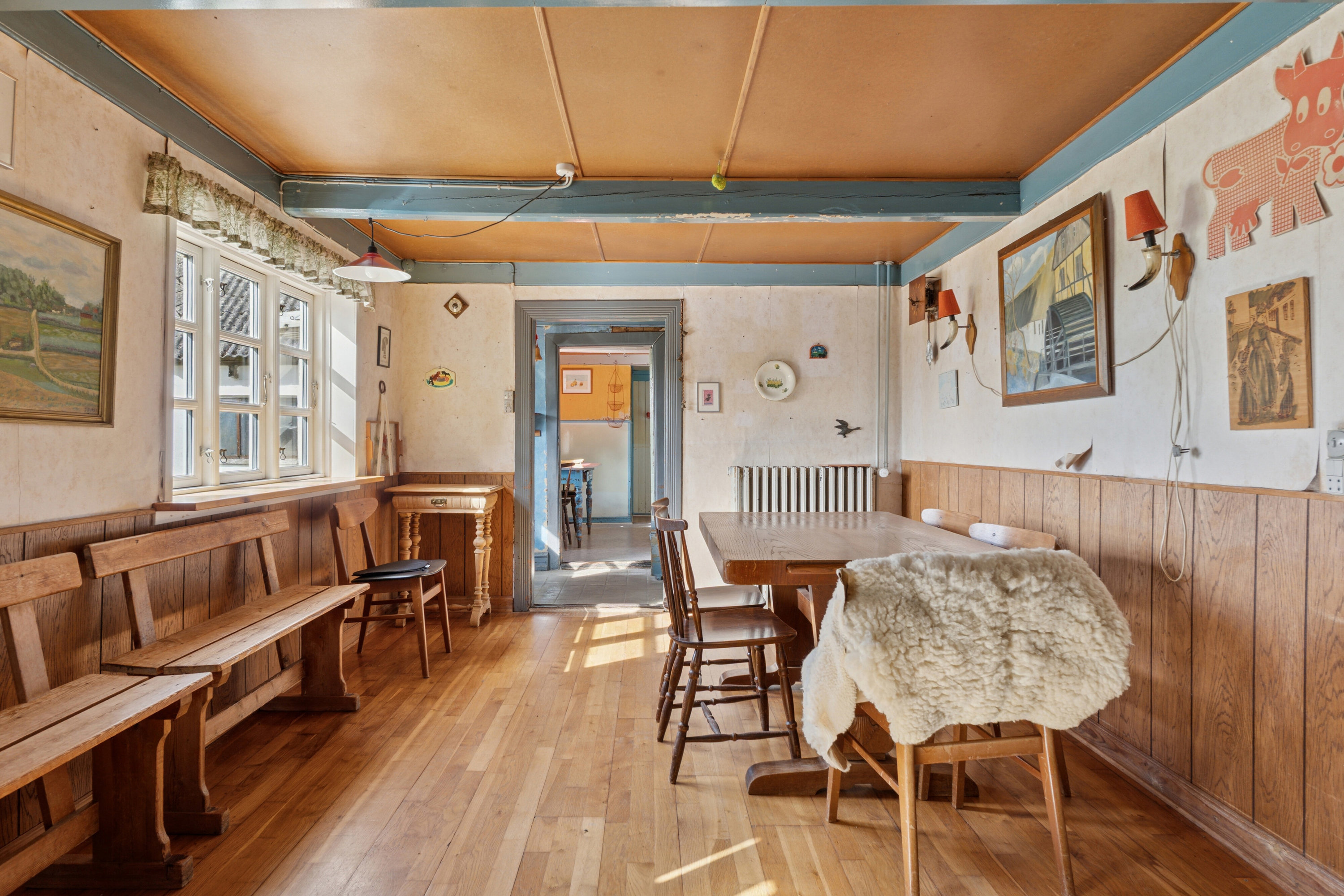 Fremhævet spisestue billede i fuldskærmstilstand. Billede af Toftevej 8, V Hæsinge, 5672 Broby