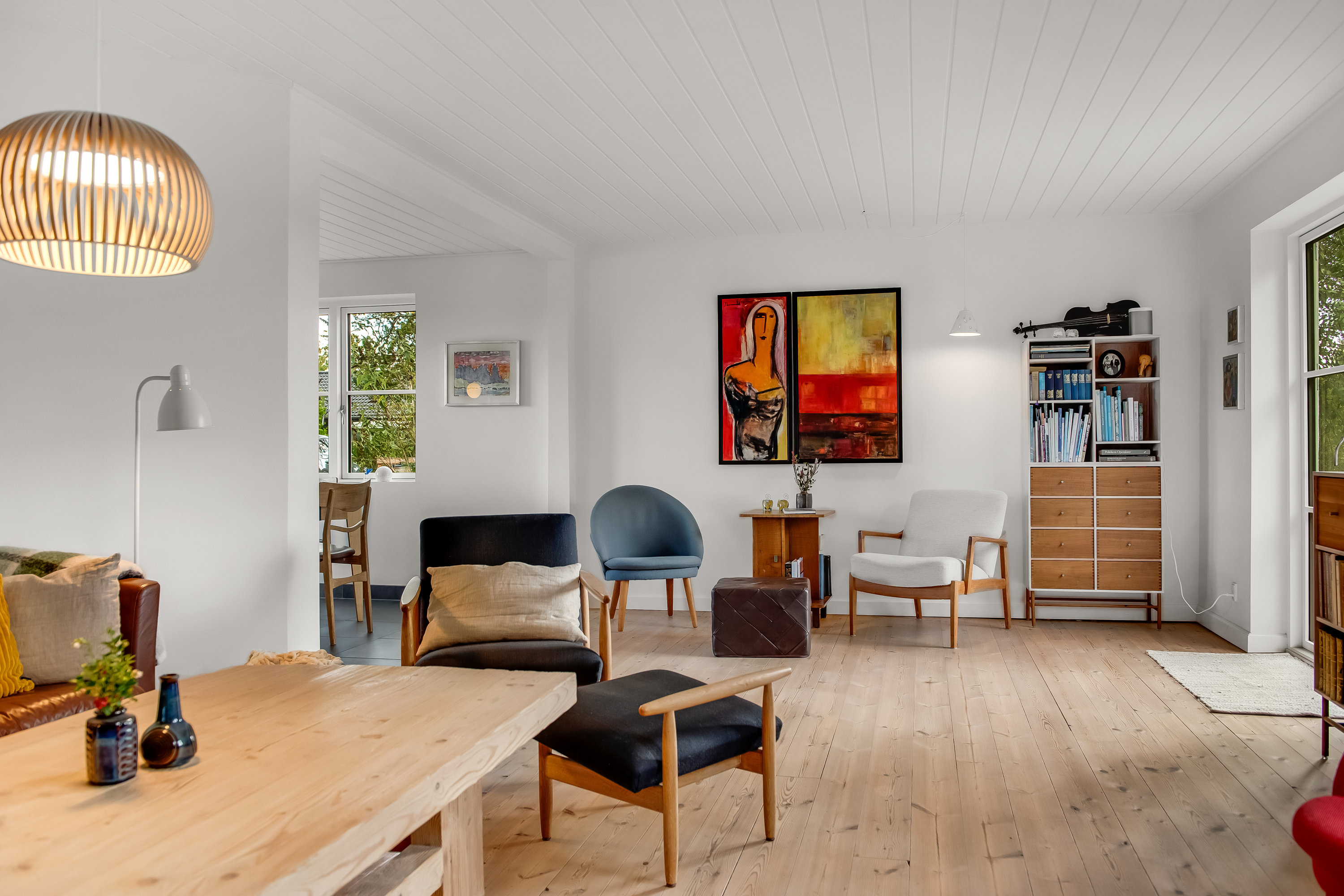 Fremhævet stue billede i fuldskærmstilstand. Billede af Smedegårdvej 15, Tvis, 7500 Holstebro