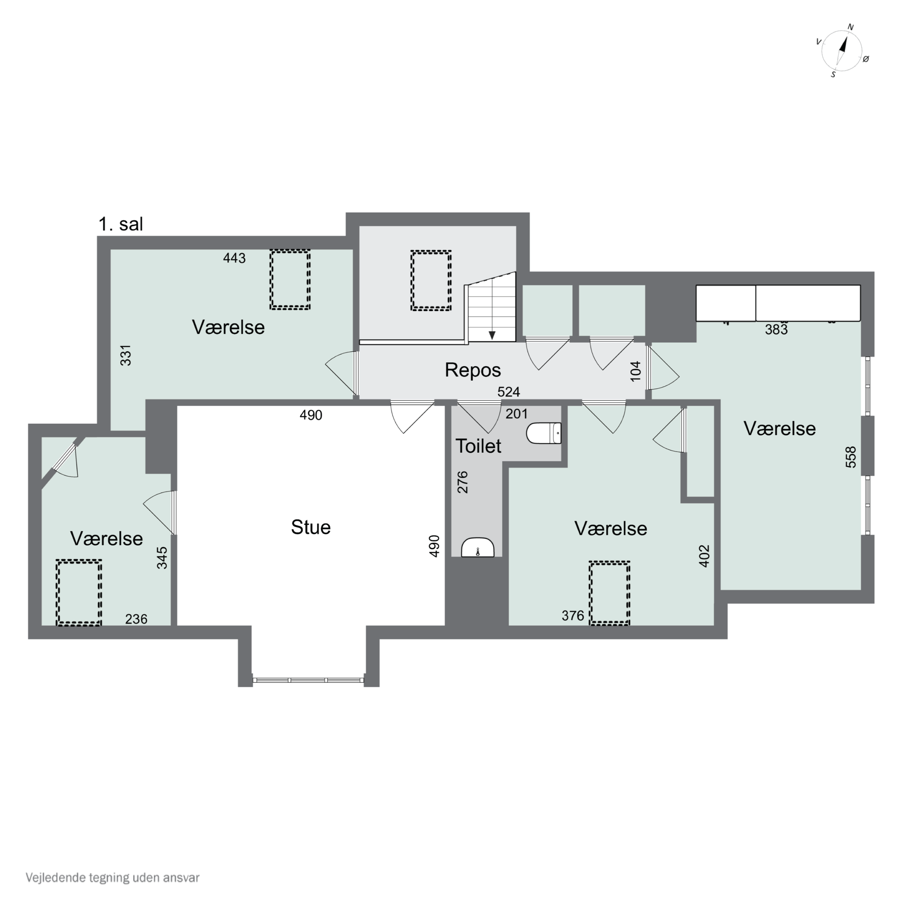 Plantegninger billede af Gaabensevej 241, Bruntofte, 4800 Nykøbing F
