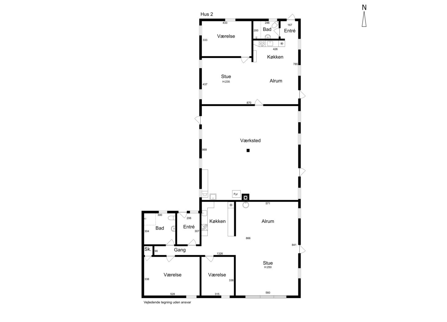 Plantegninger billede af Lunden 1, Everdrup, 4733 Tappernøje