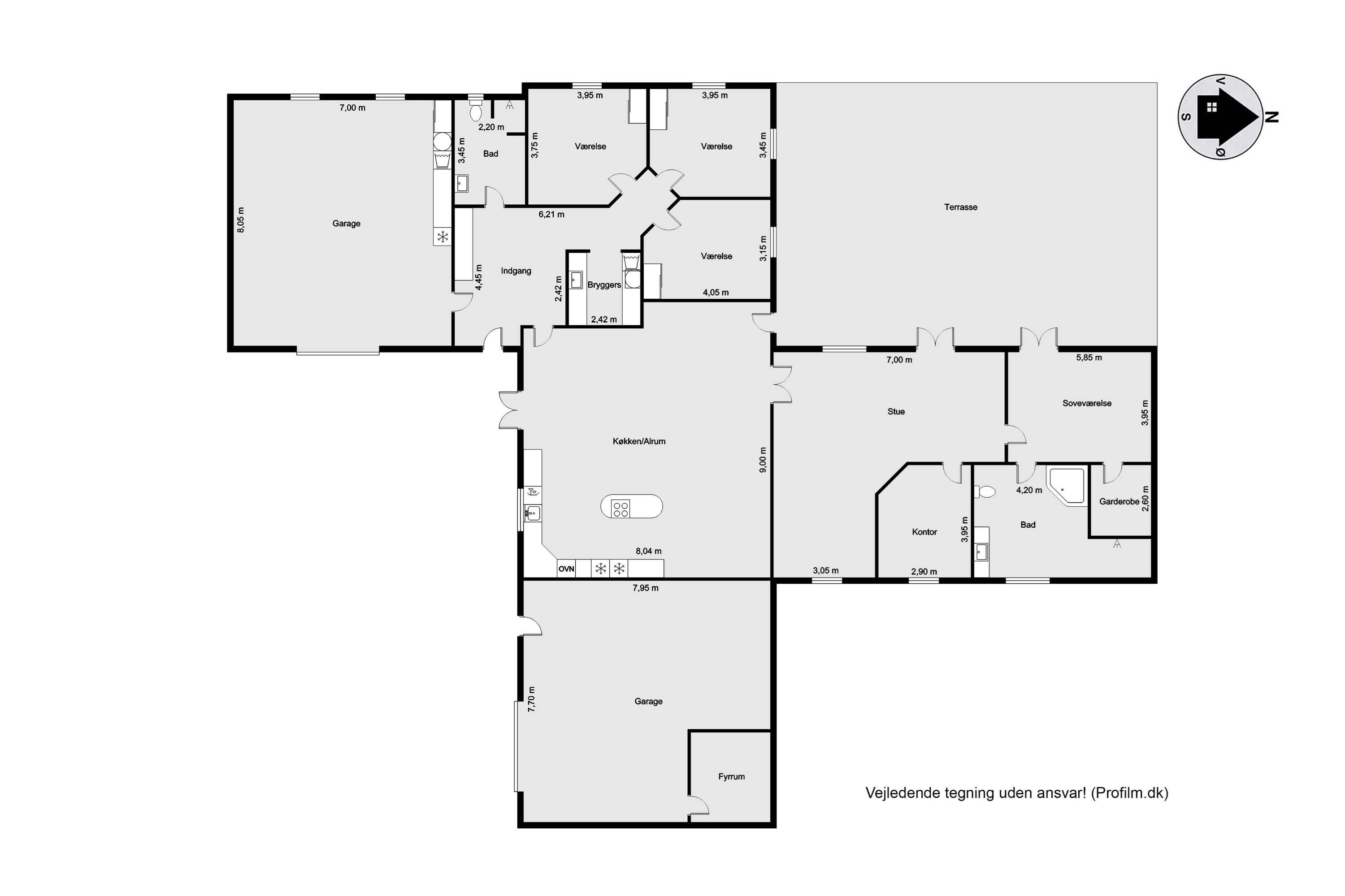 Plantegninger billede af Kyllinghusvej 1, Sdr Hvam, 7500 Holstebro