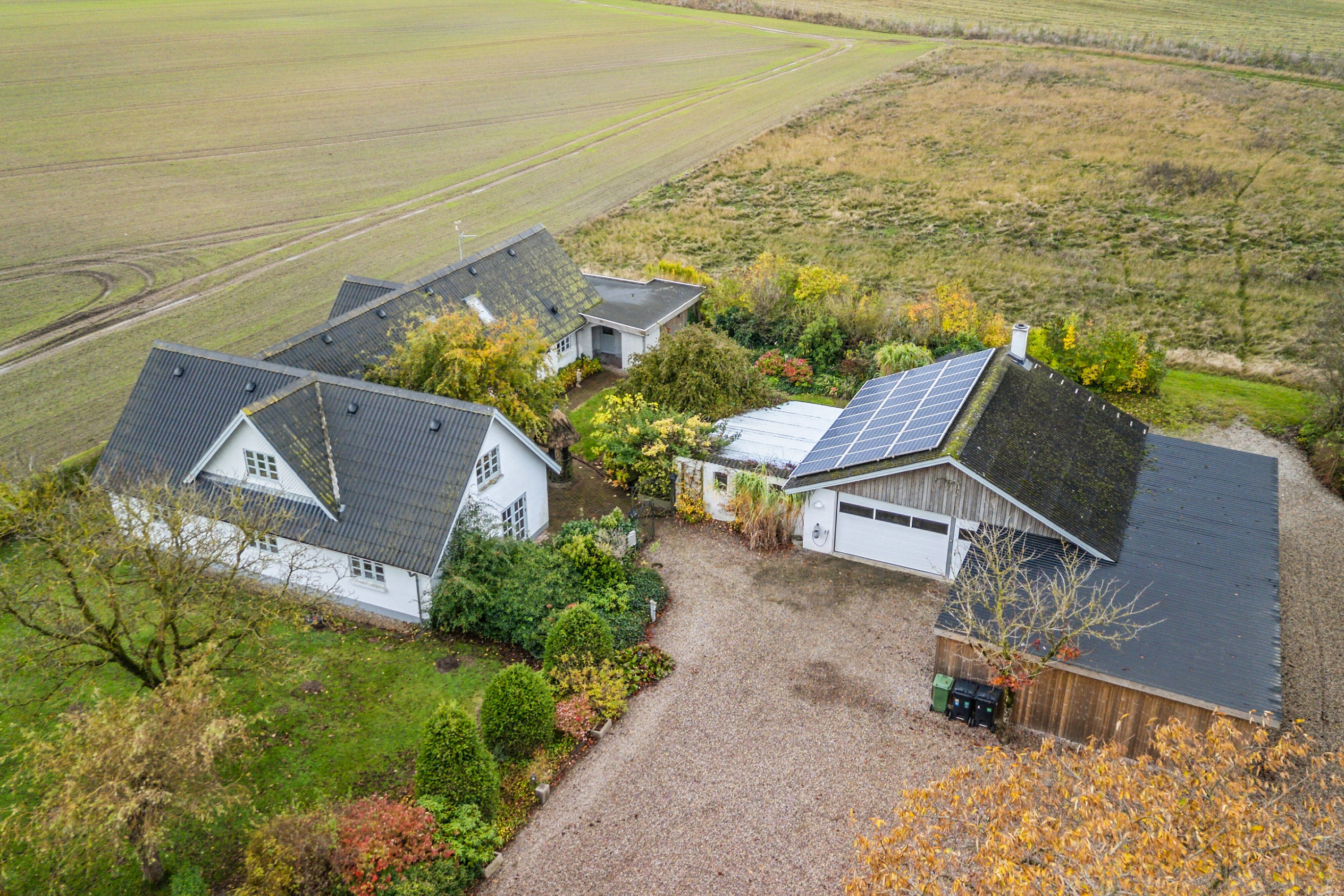 Fremhævet luftfoto billede i fuldskærmstilstand. Billede af Hovedvejen 18, Rynkeby, 5750 Ringe