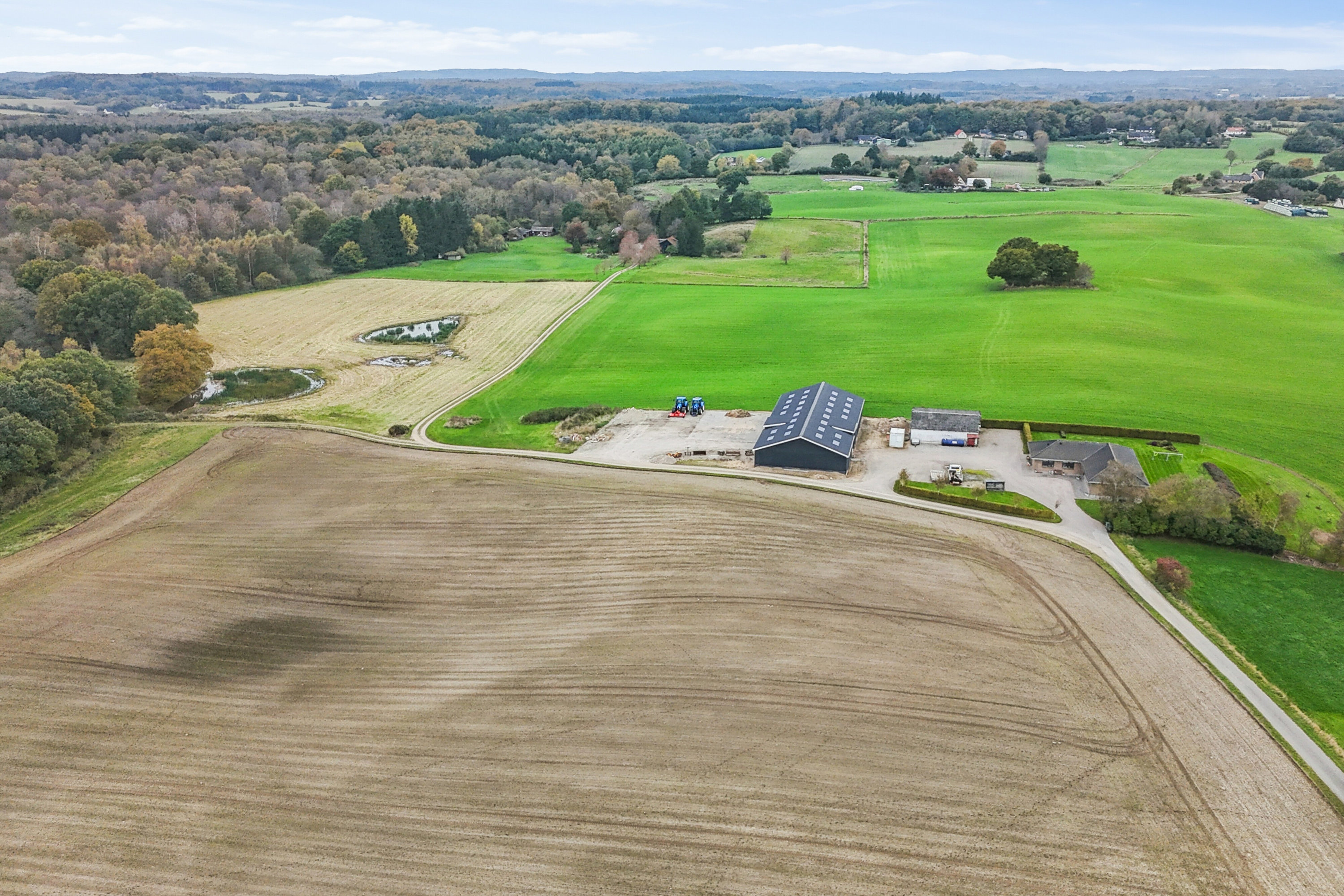 Fremhævet luftfoto billede i fuldskærmstilstand. Billede af Stævningen 1, Egeskov, 5750 Ringe