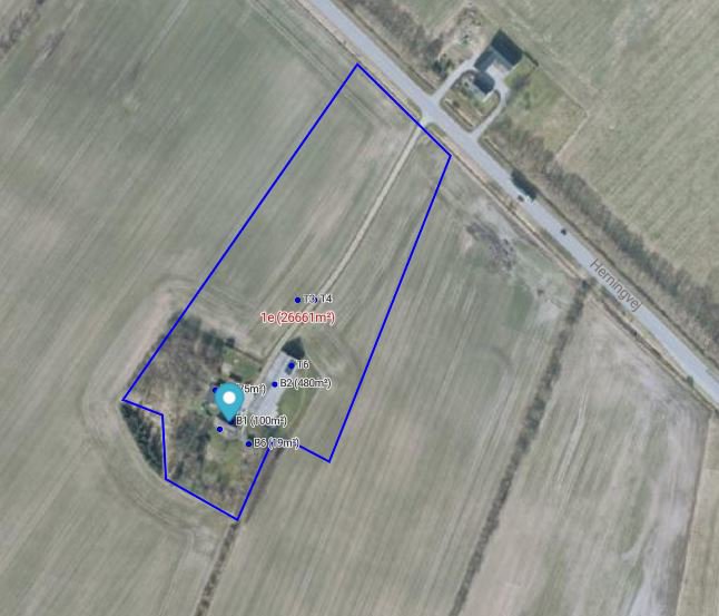 Fremhævet street view billede i fuldskærmstilstand. Billede af Herningvej 128, Tvis, 7500 Holstebro