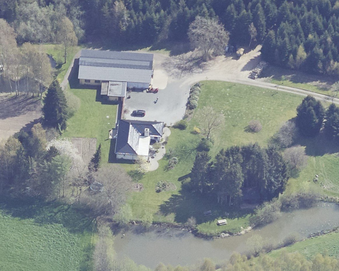 Fremhævet luftfoto billede i fuldskærmstilstand. Billede af Harndrup Skov 23, Harndrupskov, 5463 Harndrup