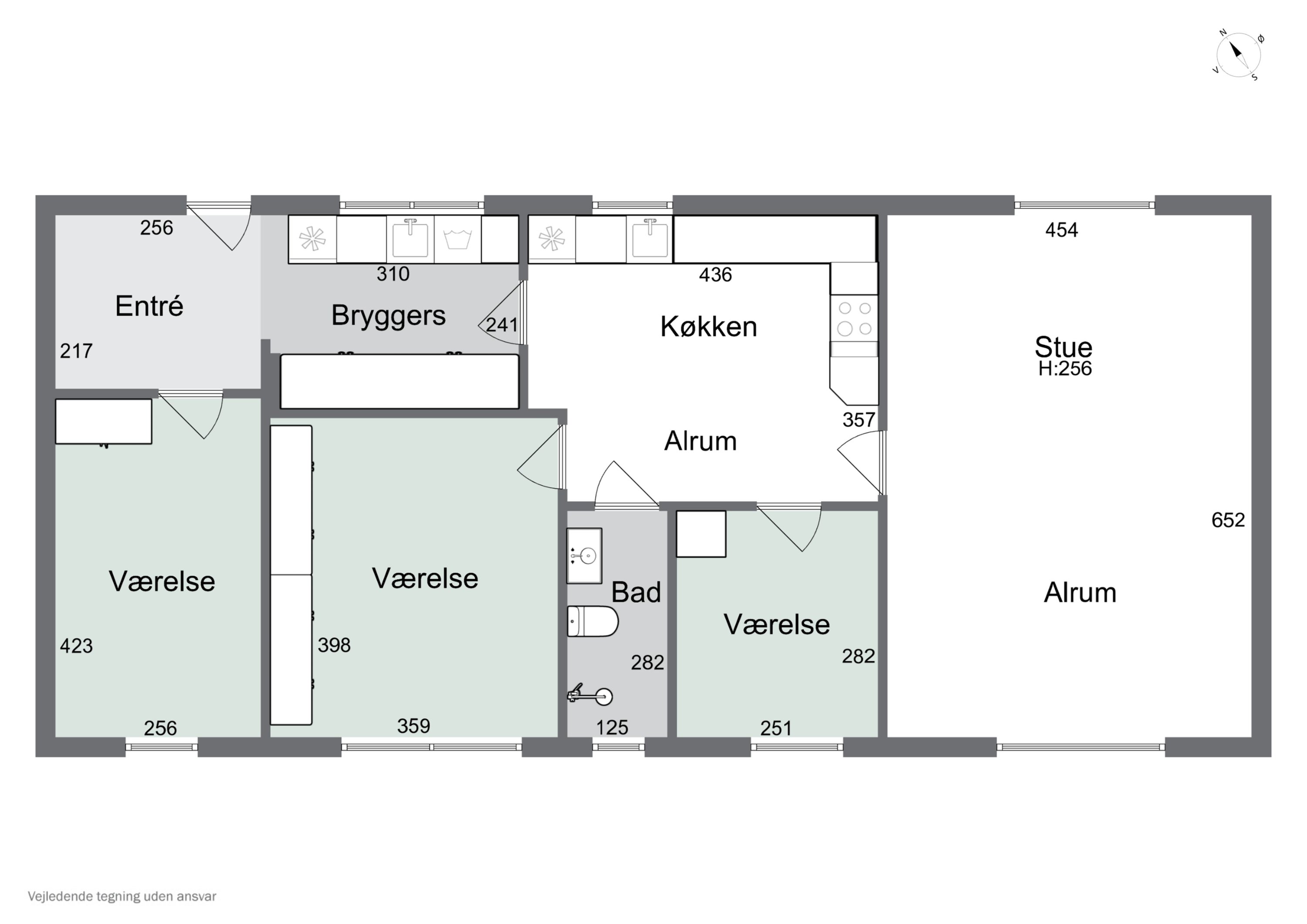 Plantegninger billede af Højstrupvej 24, 9750 Østervrå