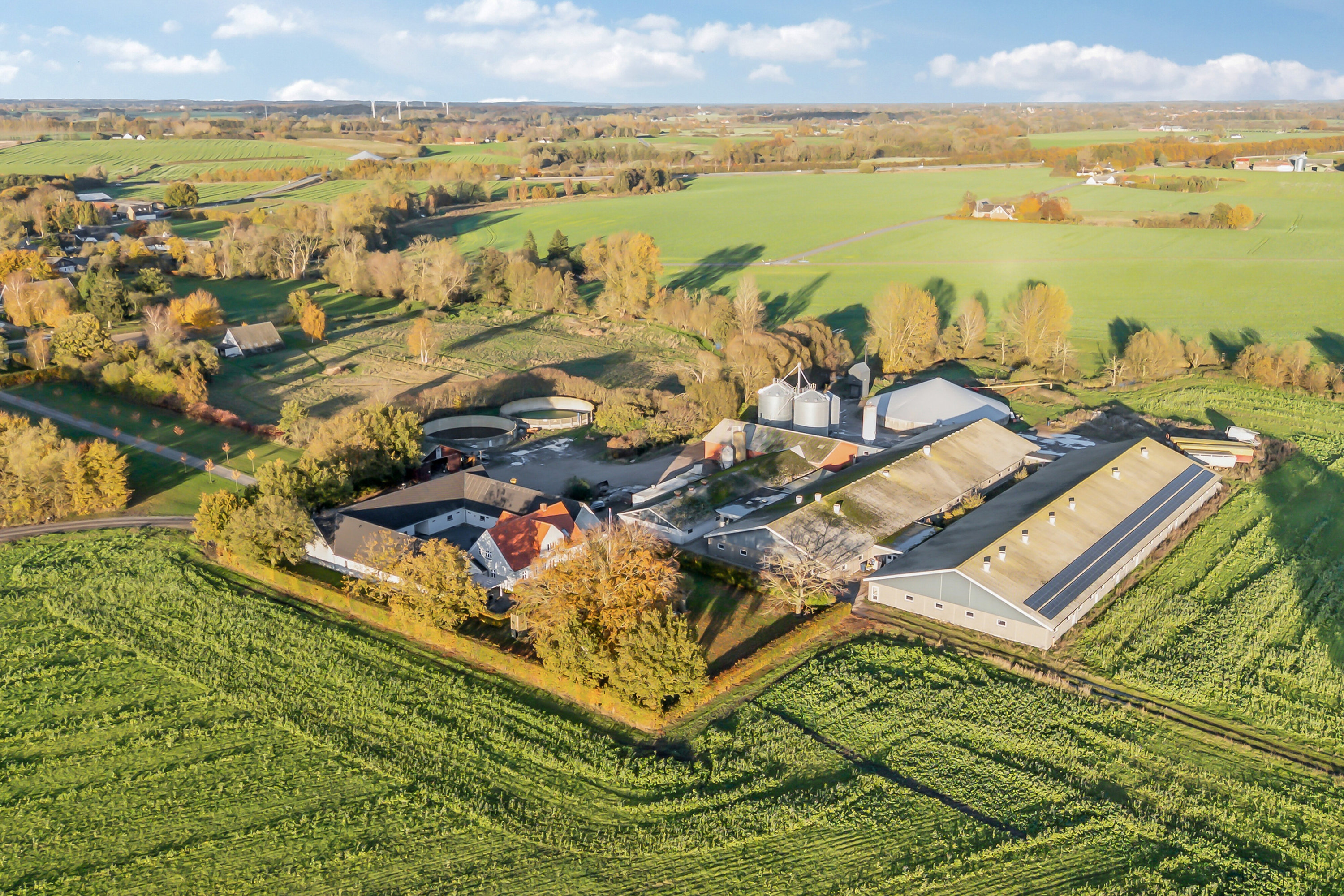 Fremhævet luftfoto billede i fuldskærmstilstand. Billede af Åvej 6, 5550 Langeskov