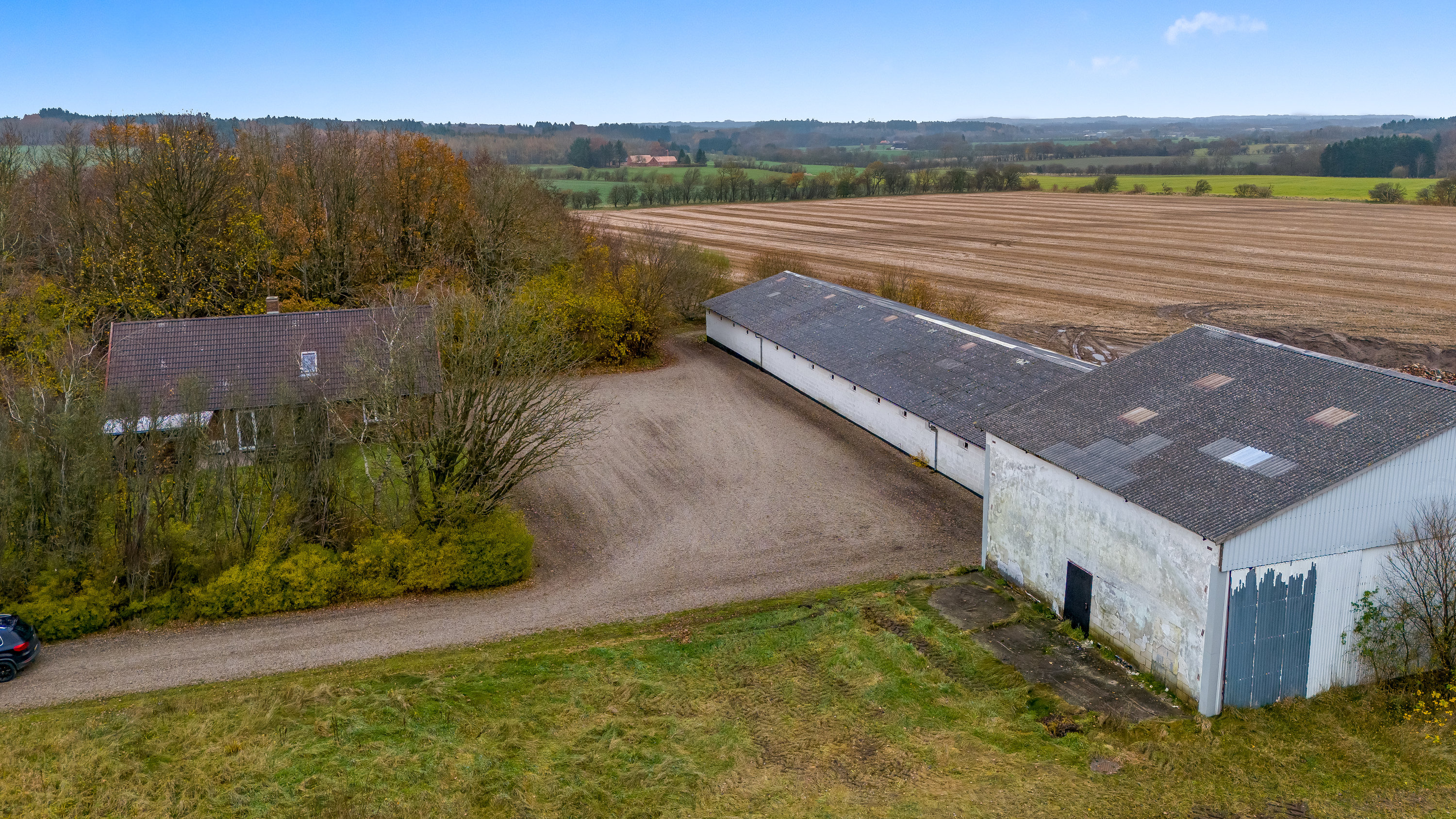Miniaturebillede 1: luftfoto. Billede af Skjernvej 211, Agerfeld, 7500 Holstebro