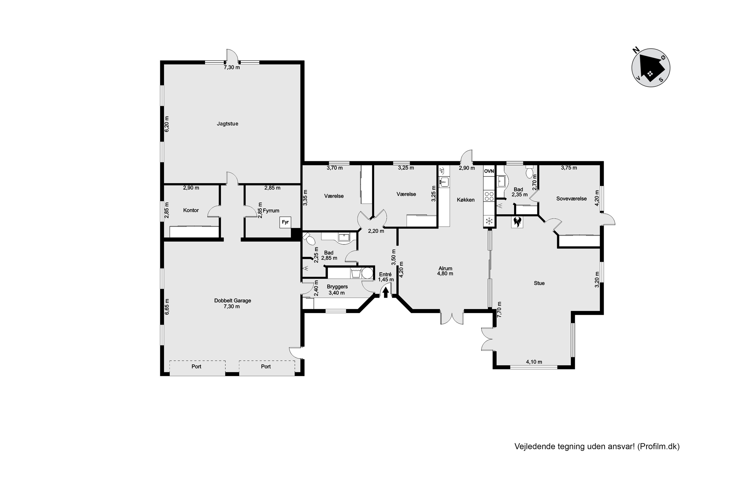 Plantegninger billede af Meldmosevej 5, Møborg, 7660 Bækmarksbro