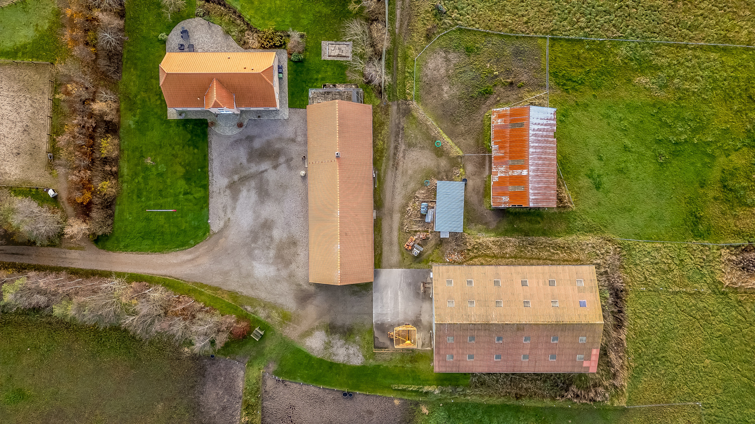 Fremhævet luftfoto billede i fuldskærmstilstand. Billede af Ålskovvej 25, Ålskov, 7830 Vinderup