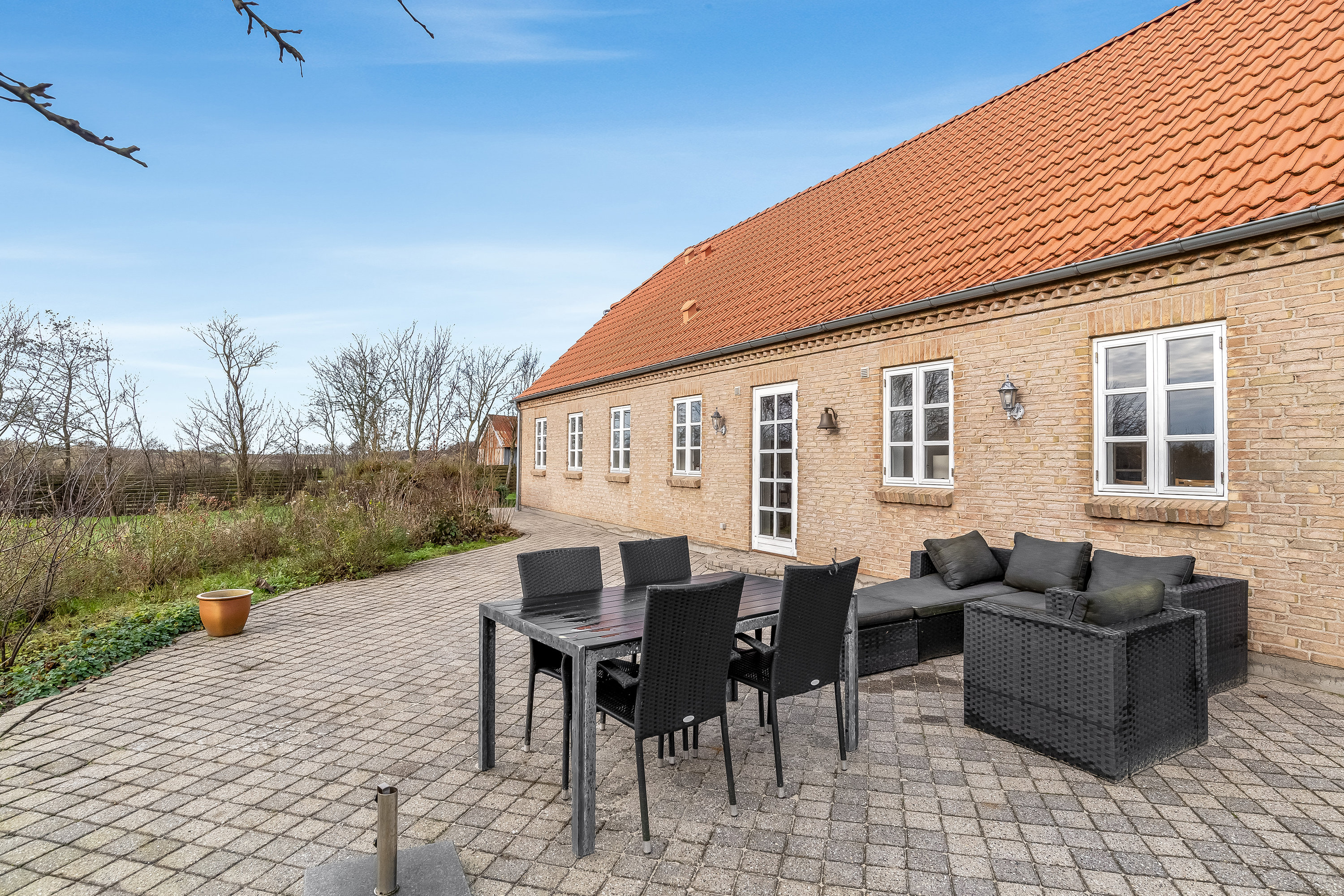 Fremhævet terrasse billede i fuldskærmstilstand. Billede af Ålskovvej 25, Ålskov, 7830 Vinderup