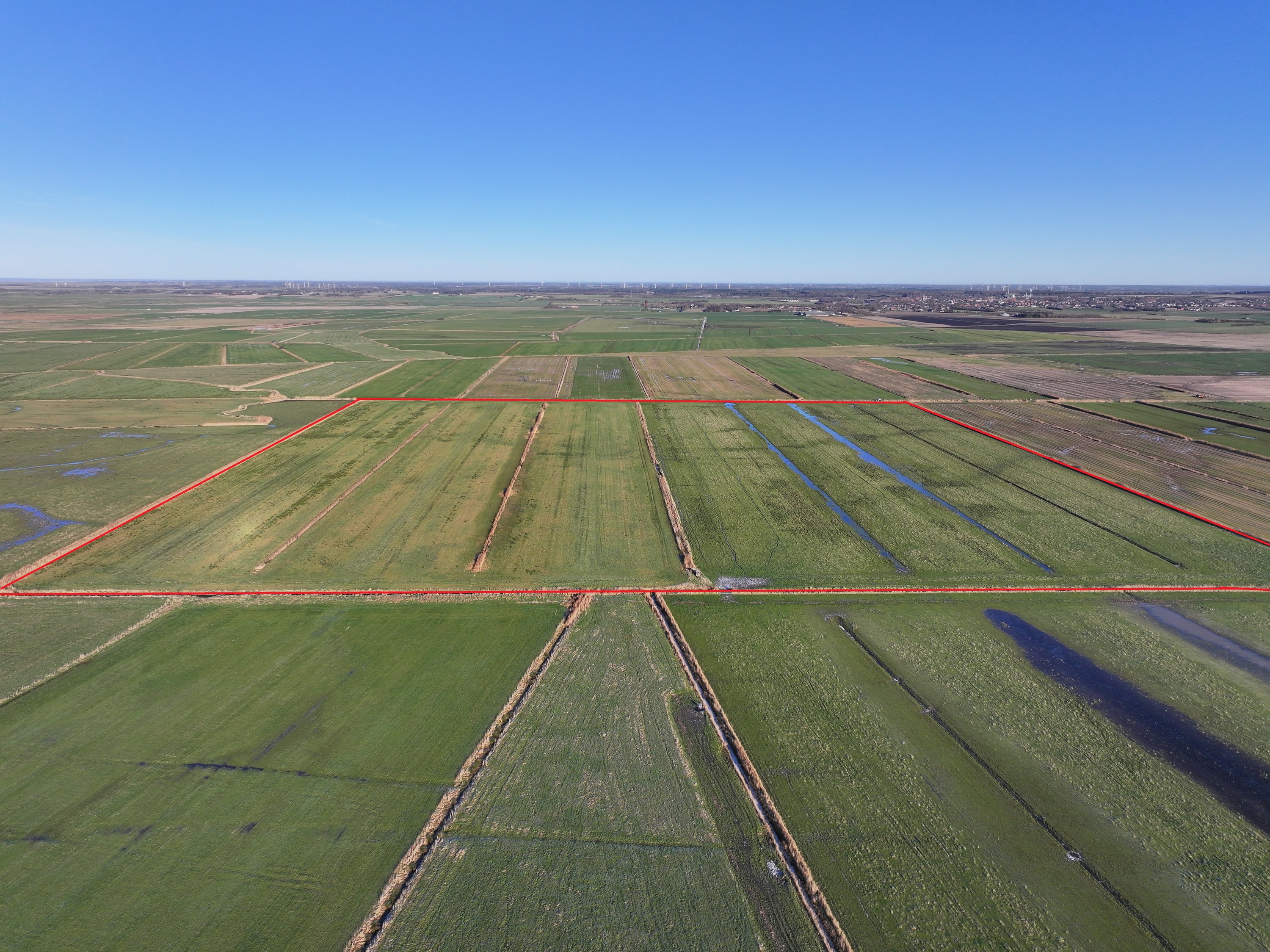 Fremhævet matr. 94 - set fra syd billede i fuldskærmstilstand. Billede af Mjoldenvej 1, Mjolden, 6780 Skærbæk