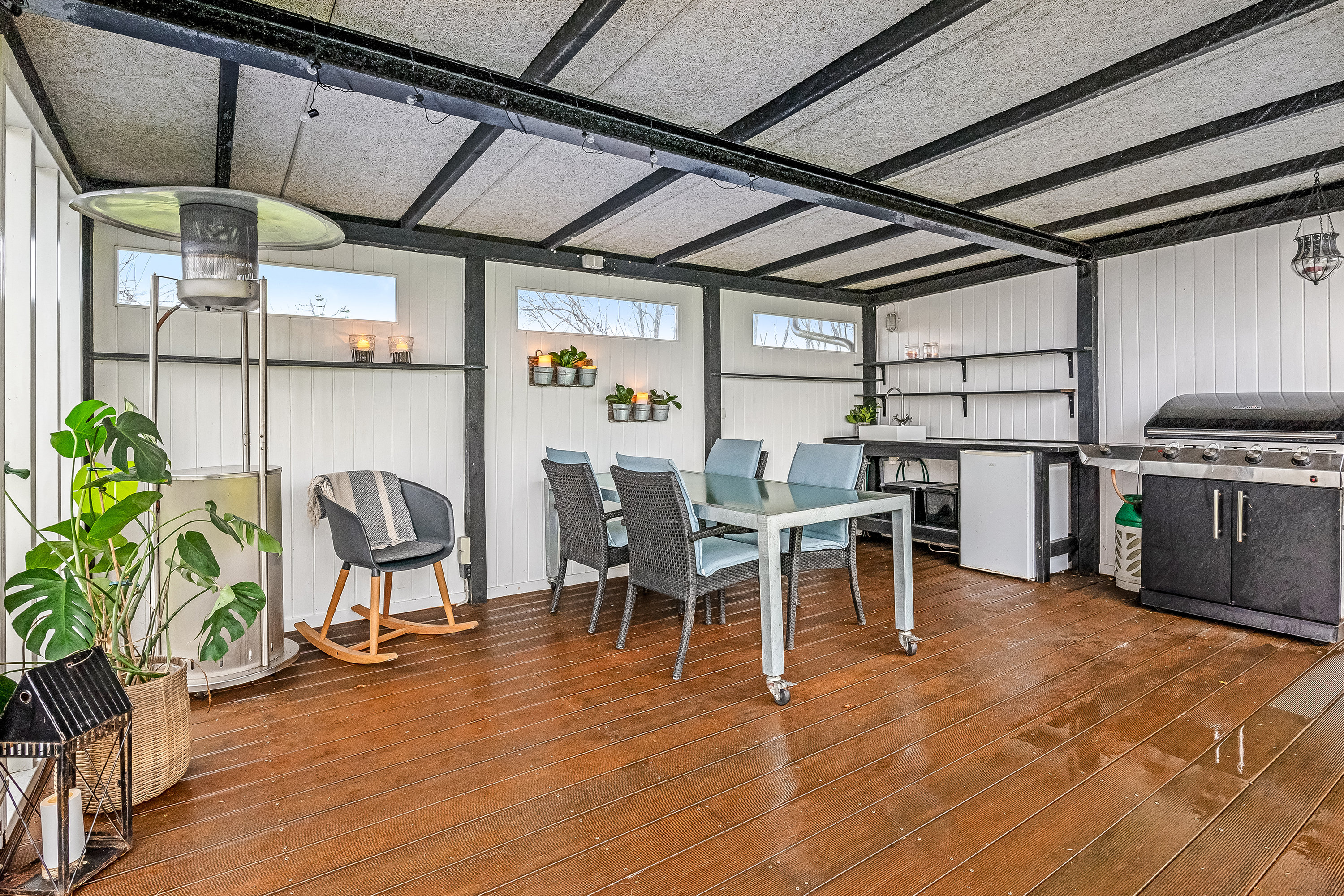 Miniaturebillede 1: overdækket terrasse. Billede af Herningvej 128, Tvis, 7500 Holstebro