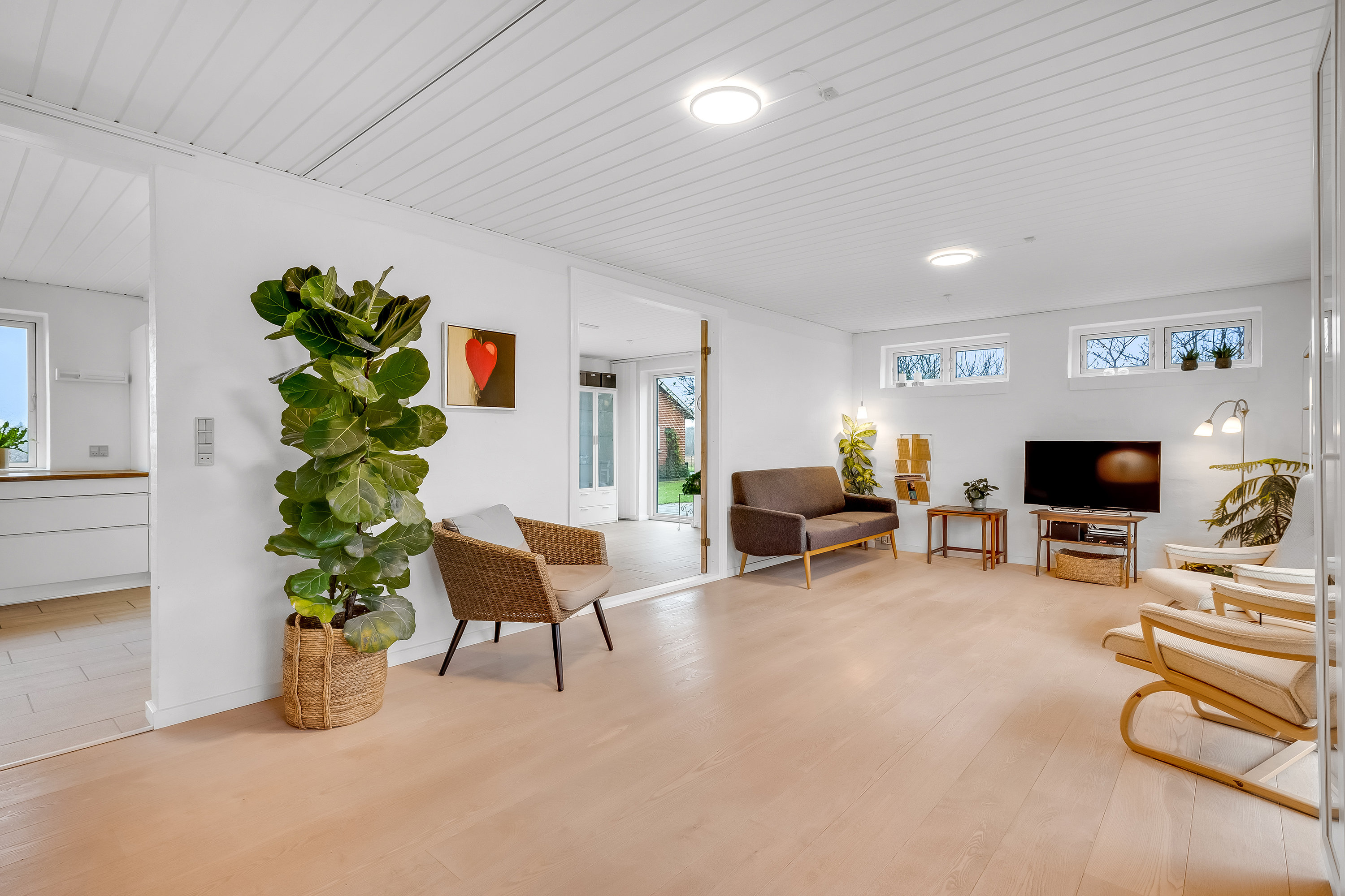 Fremhævet stue billede i fuldskærmstilstand. Billede af Herningvej 128, Tvis, 7500 Holstebro