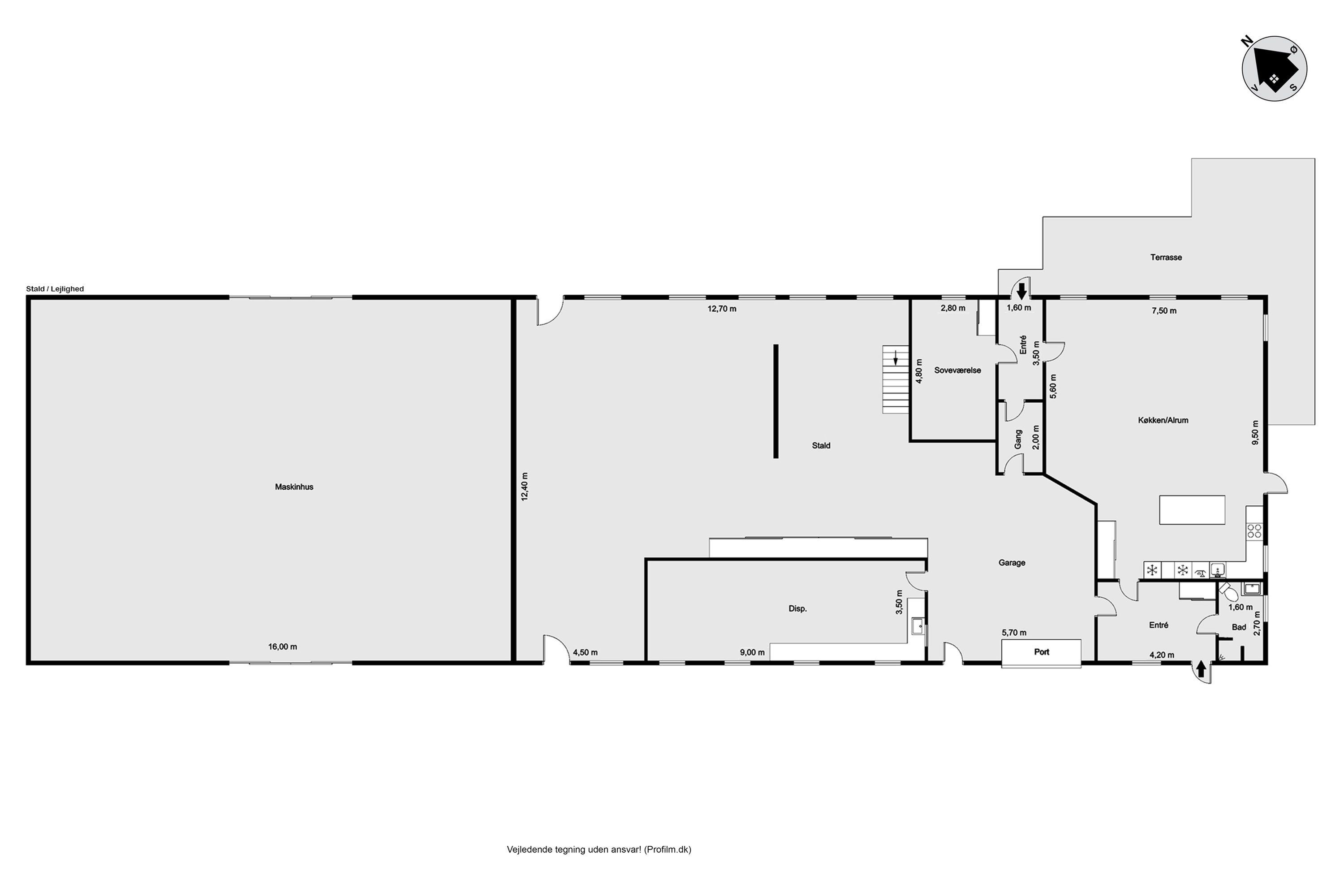 Plantegninger billede af Herningvej 128, Tvis, 7500 Holstebro
