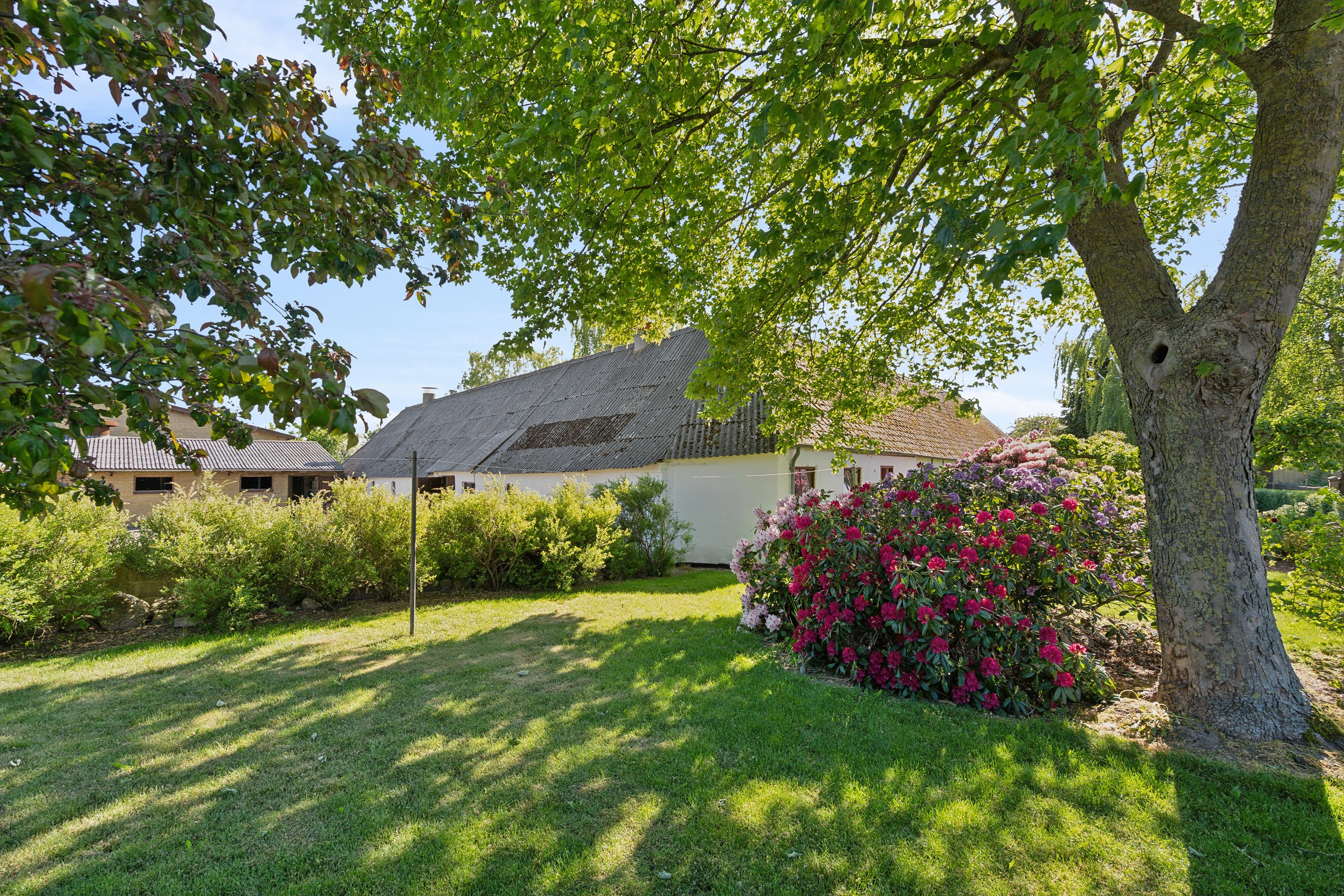 Fremhævet set fra haven billede i fuldskærmstilstand. Billede af Sølvbjergvej 2 (en del heraf), Pejrup, 5600 Faaborg