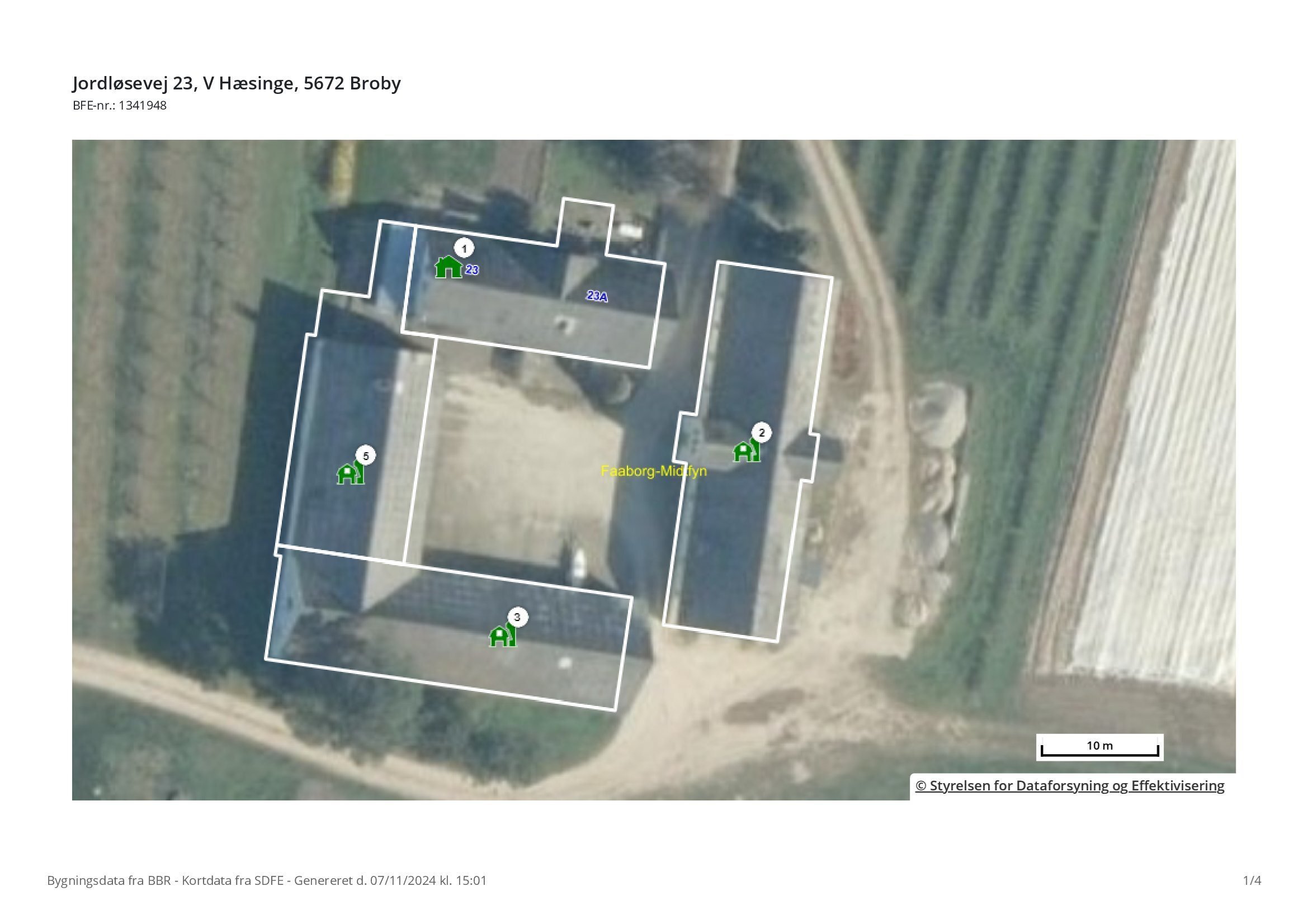 Fremhævet jordløsevej 23 billede i fuldskærmstilstand. Billede af Jordløsevej 21 og 23, V Hæsinge, 5672 Broby
