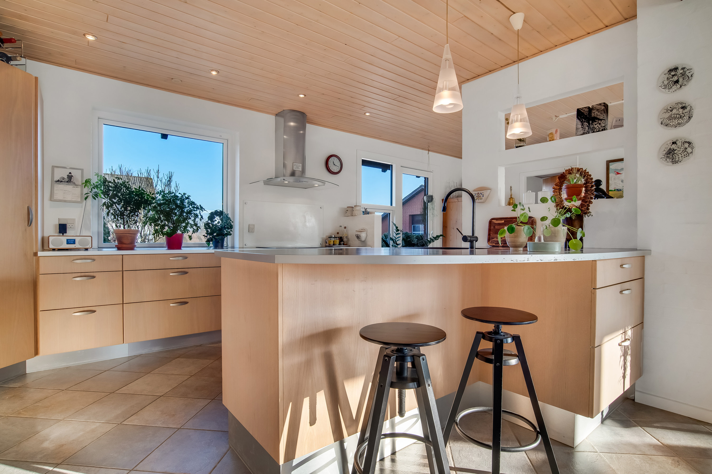 Fremhævet køkken billede i fuldskærmstilstand. Billede af Gedhusvej 8, Ilskov, 7451 Sunds