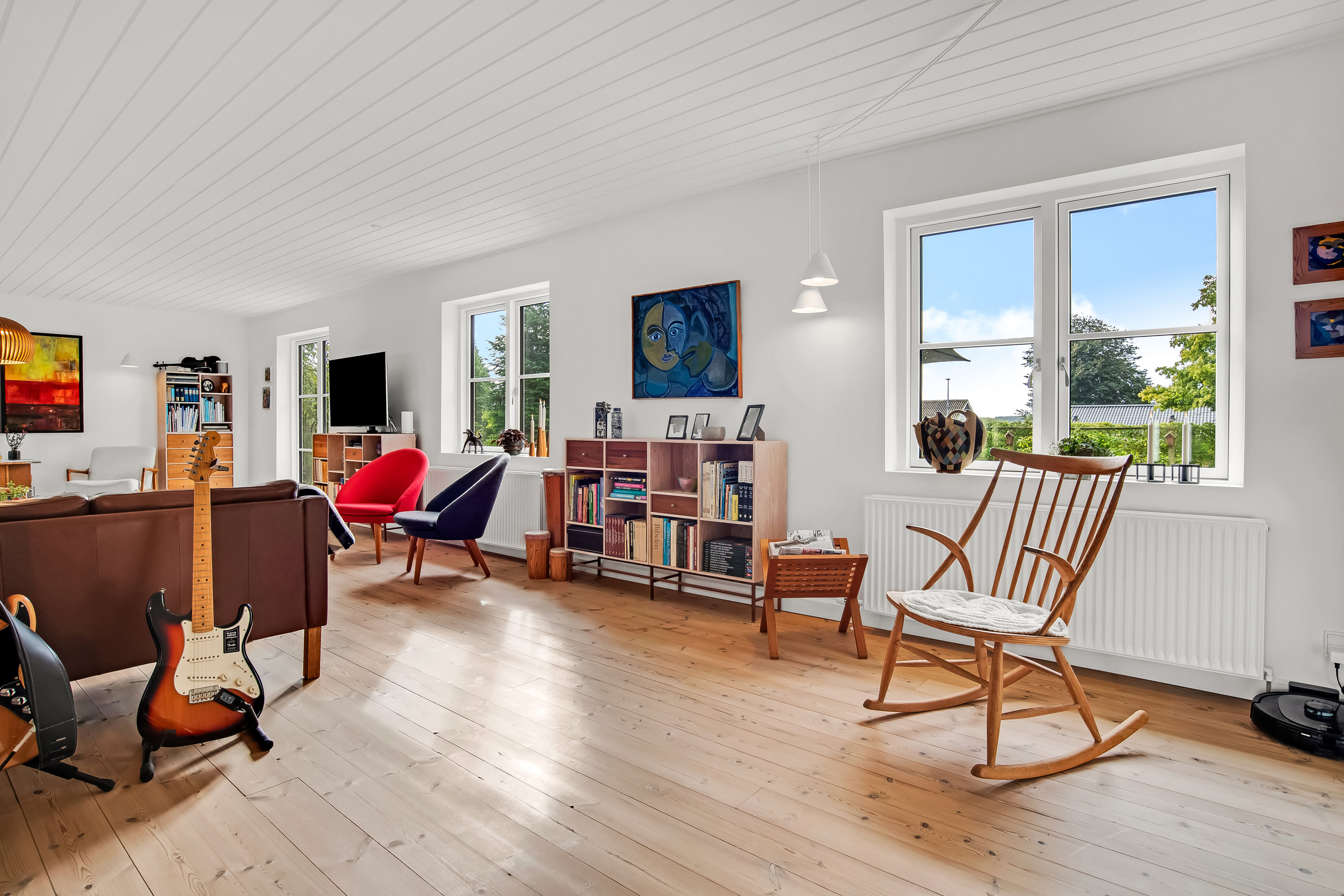 Fremhævet stue billede i fuldskærmstilstand. Billede af Smedegårdvej 15, Udstykning., Tvis, 7500 Holstebro