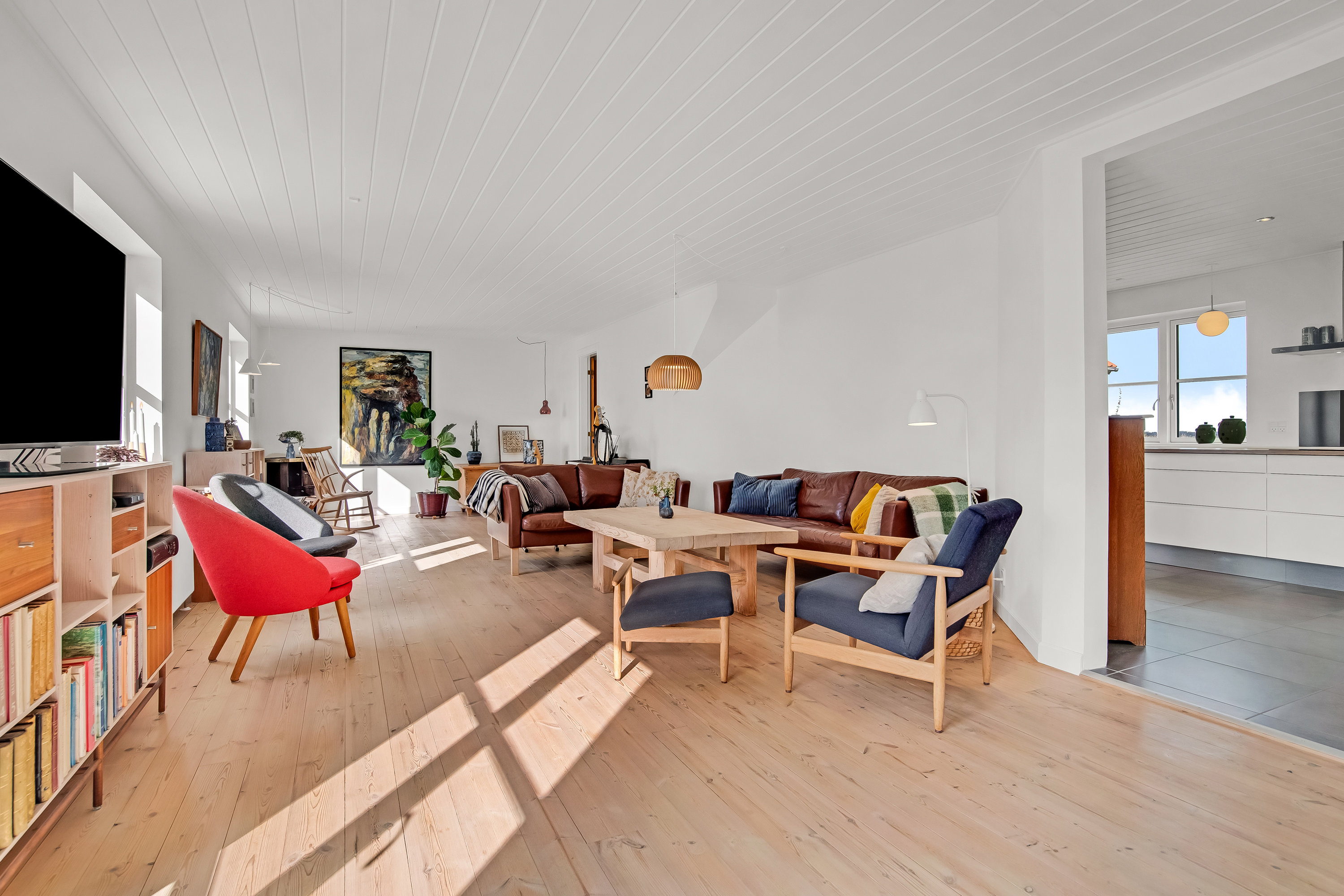 Fremhævet stue billede i fuldskærmstilstand. Billede af Smedegårdvej 15, Udstykning., Tvis, 7500 Holstebro