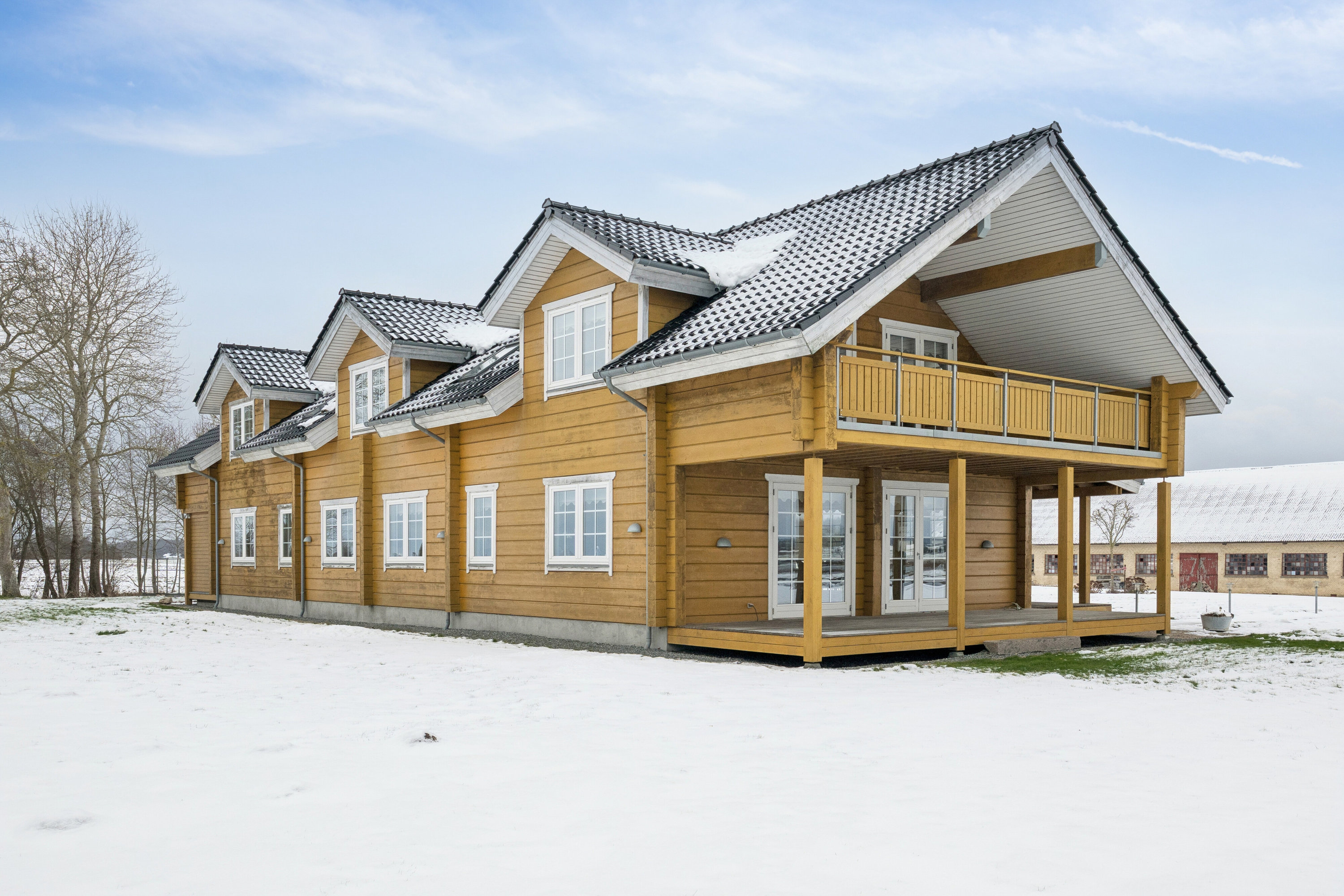 Miniaturebillede 1: set fra haven. Billede af Vestre Landevej 188, 4952 Stokkemarke