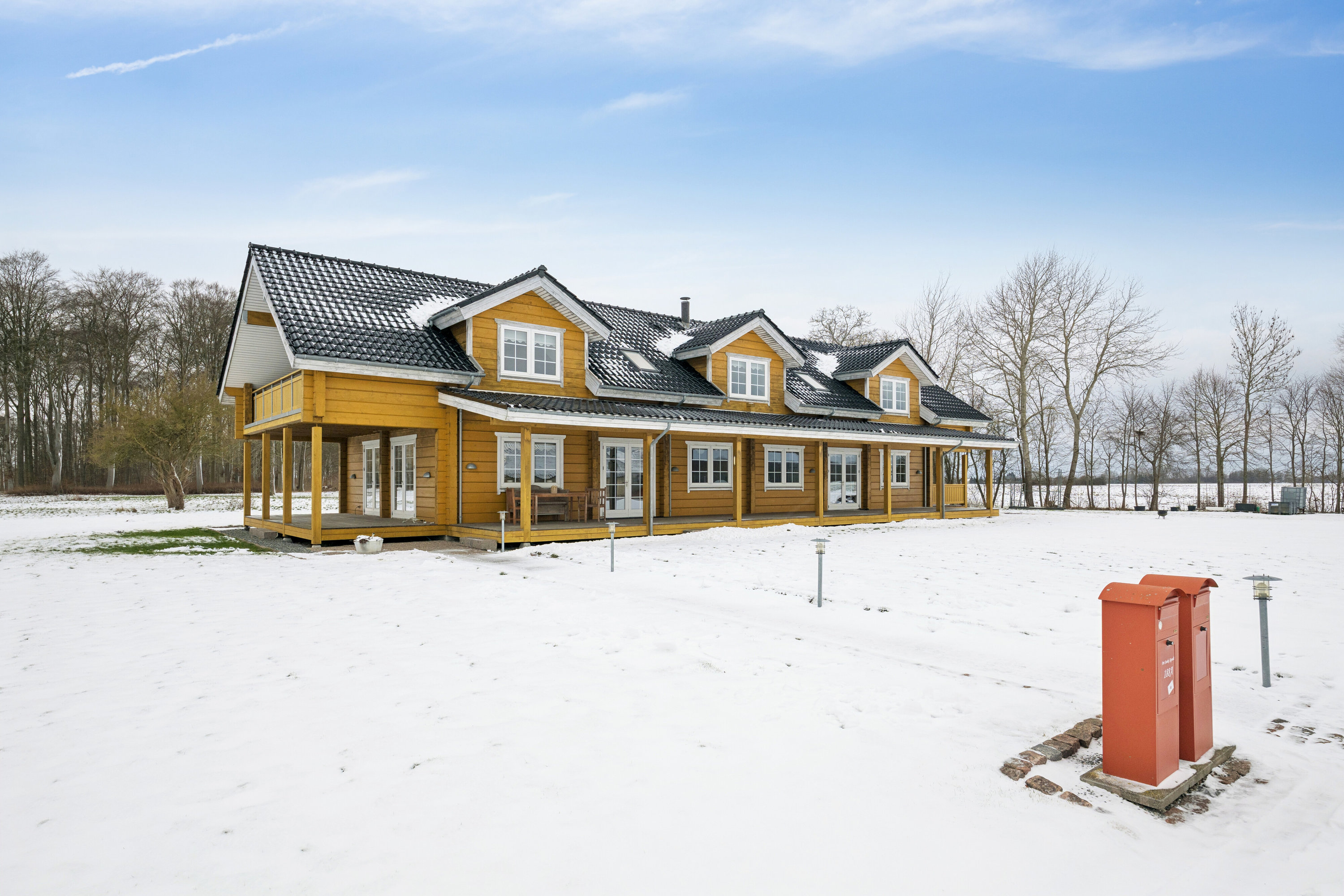 Fremhævet set fra vejen billede i fuldskærmstilstand. Billede af Vestre Landevej 188, 4952 Stokkemarke