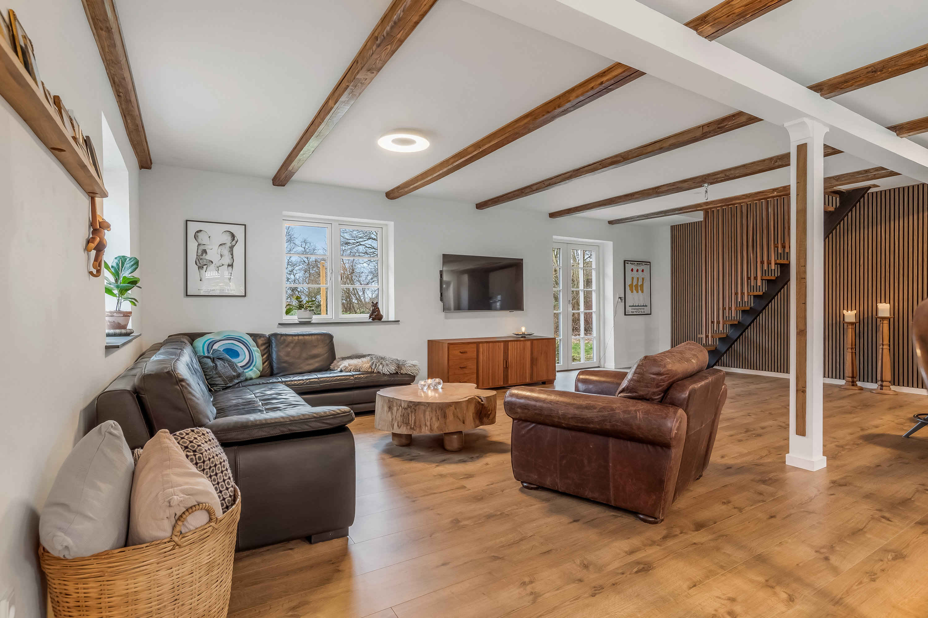 Fremhævet stue billede i fuldskærmstilstand. Billede af Gedhusvej 9, Simmelkær, 7451 Sunds