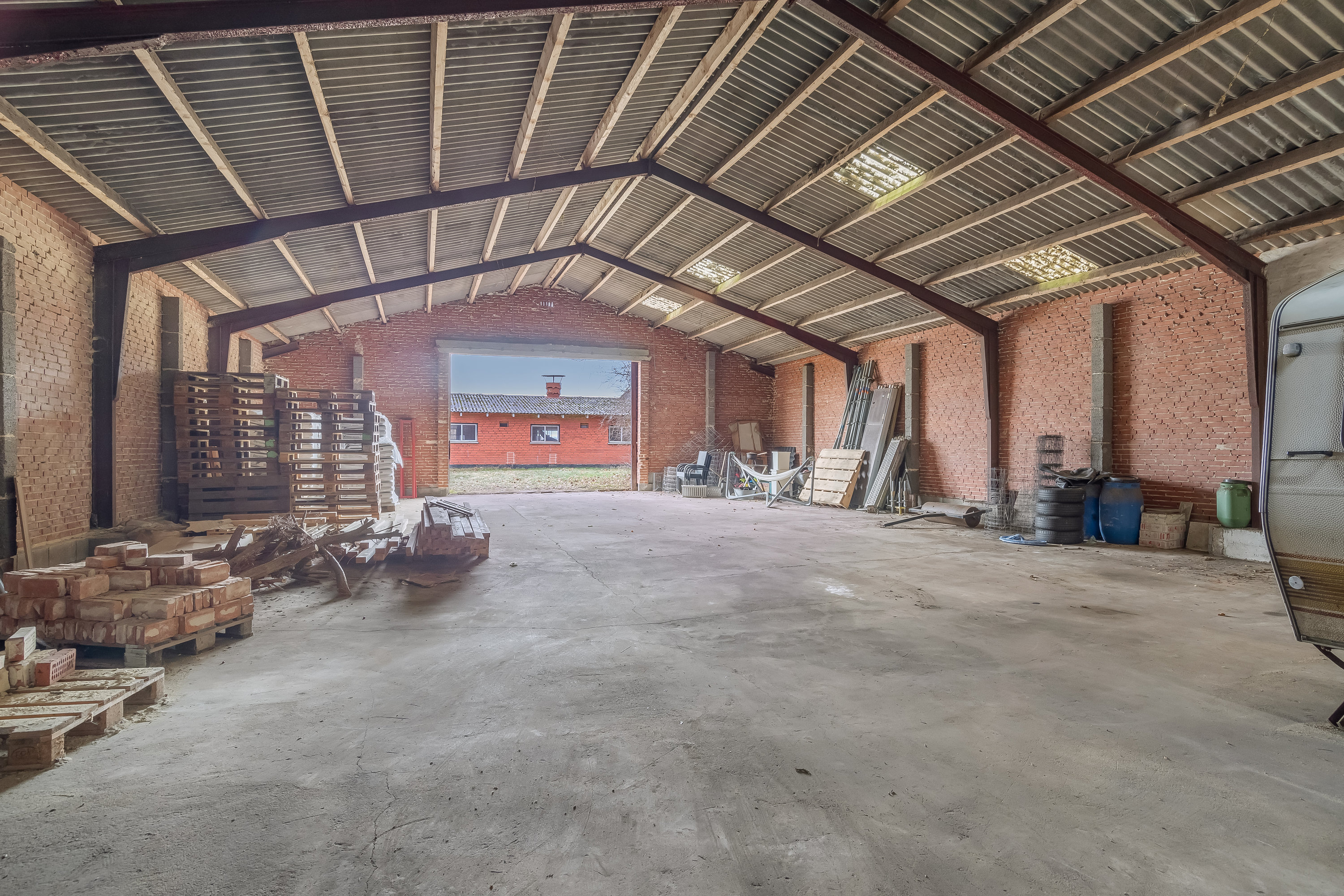 Fremhævet maskinhus billede i fuldskærmstilstand. Billede af Gedhusvej 9, Simmelkær, 7451 Sunds