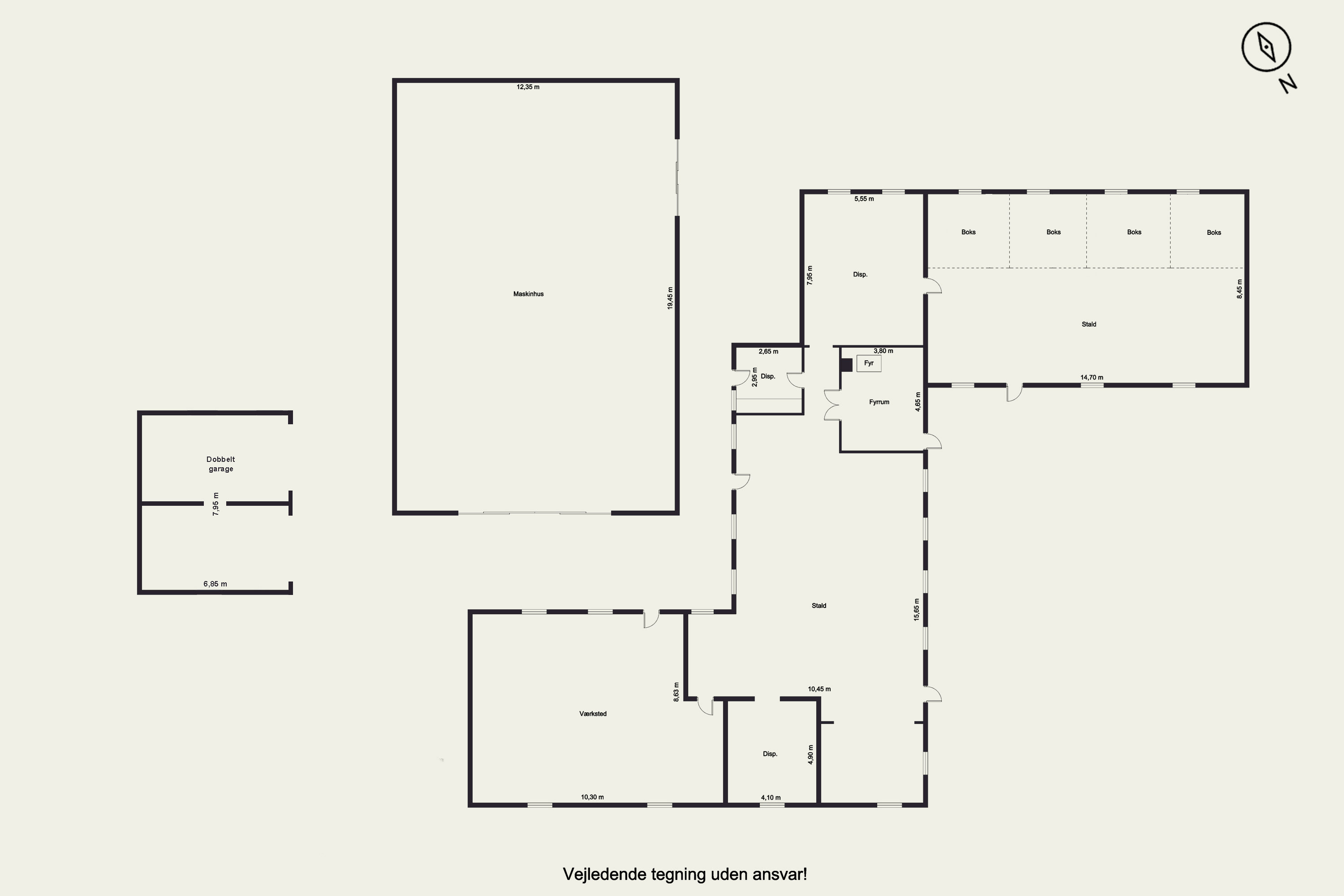 Plantegninger billede af Gedhusvej 9, Simmelkær, 7451 Sunds
