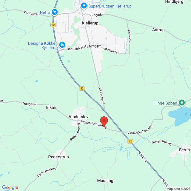 Fremhævet kort billede i fuldskærmstilstand. Billede af Vinderslevholmvej 44, Vinderslev, 8620 Kjellerup
