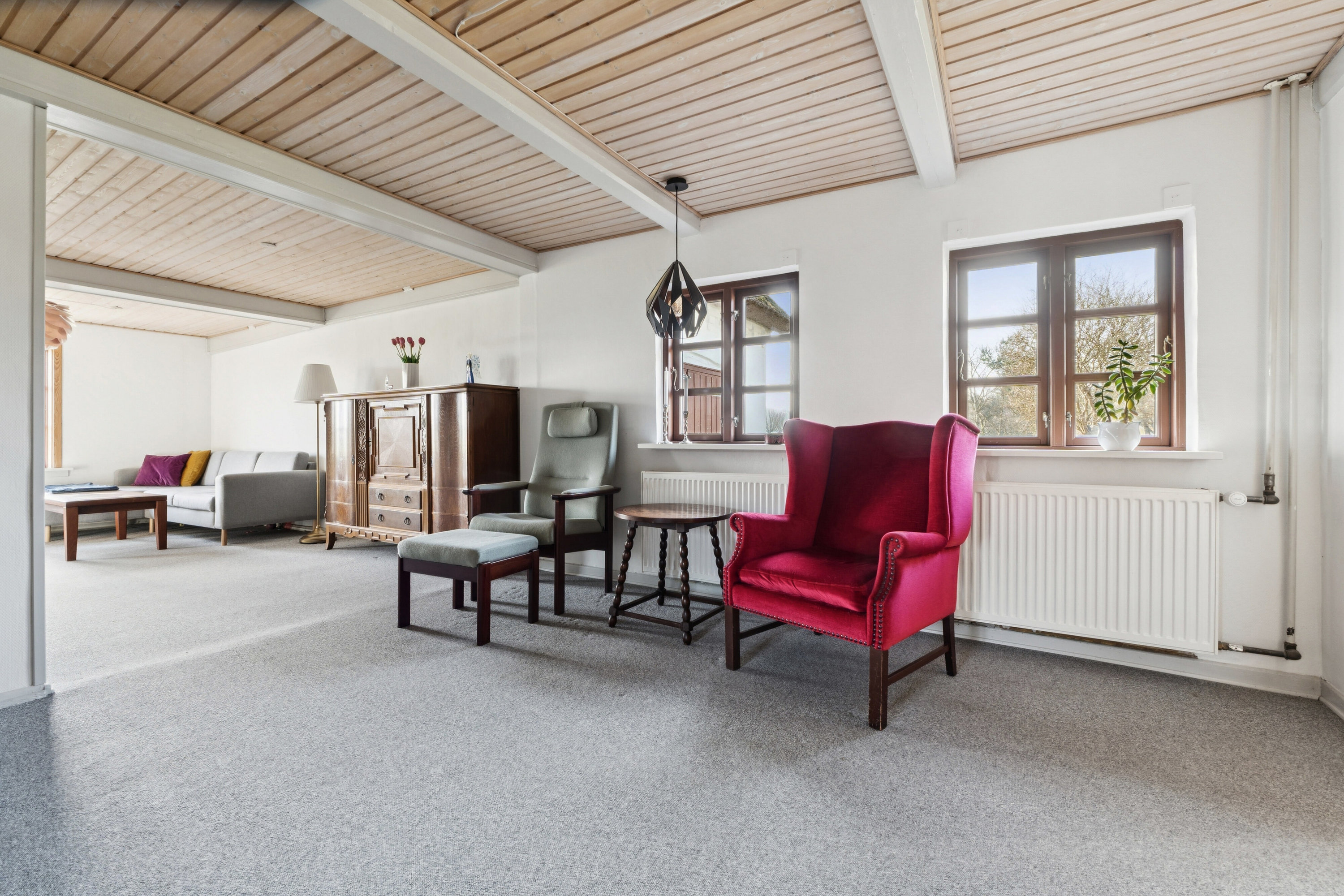 Fremhævet stue billede i fuldskærmstilstand. Billede af Banevej 10, Farstrup, 5471 Søndersø