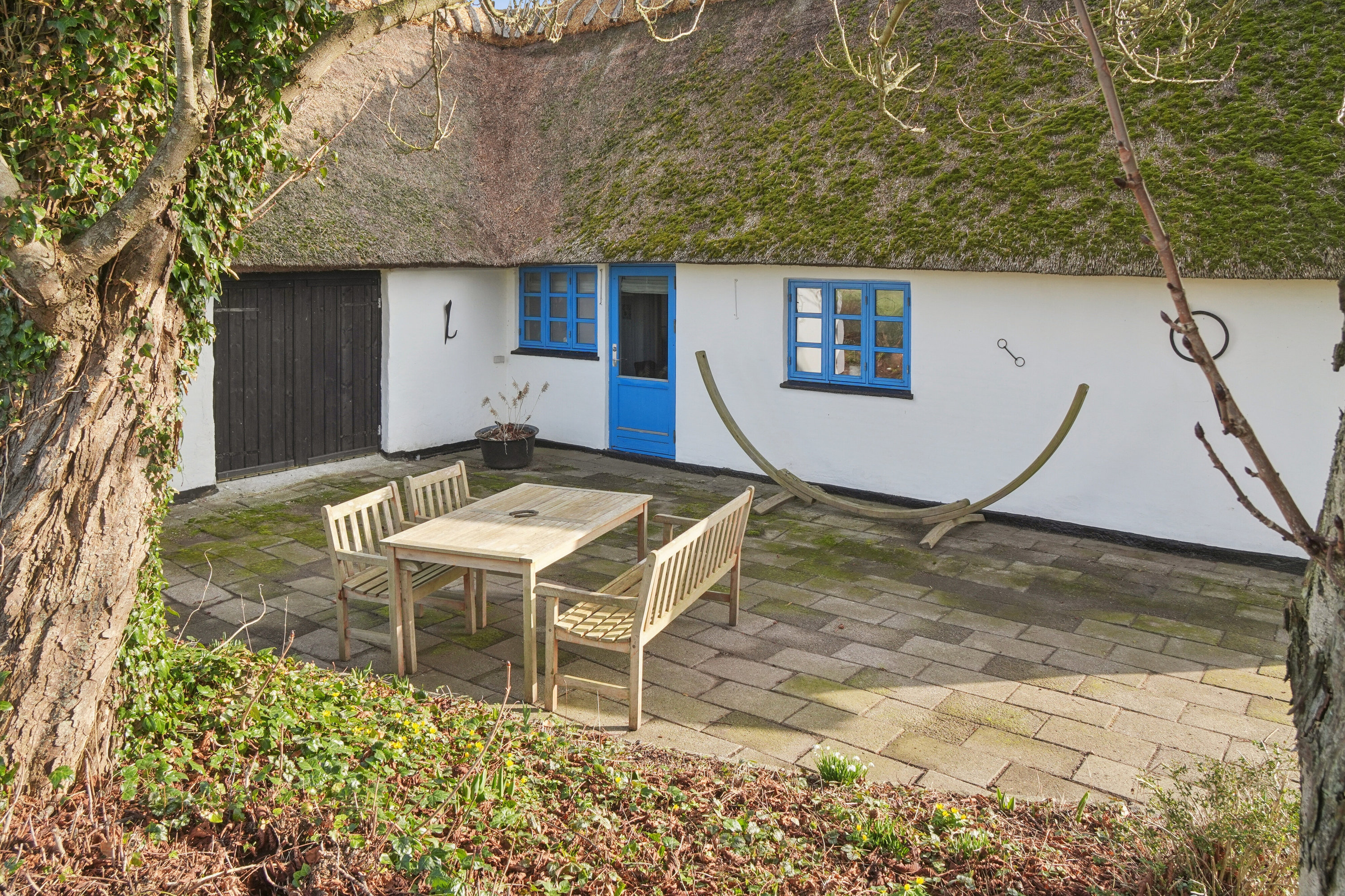 Fremhævet terrasse mod vest billede i fuldskærmstilstand. Billede af Banevej 10, Farstrup, 5471 Søndersø