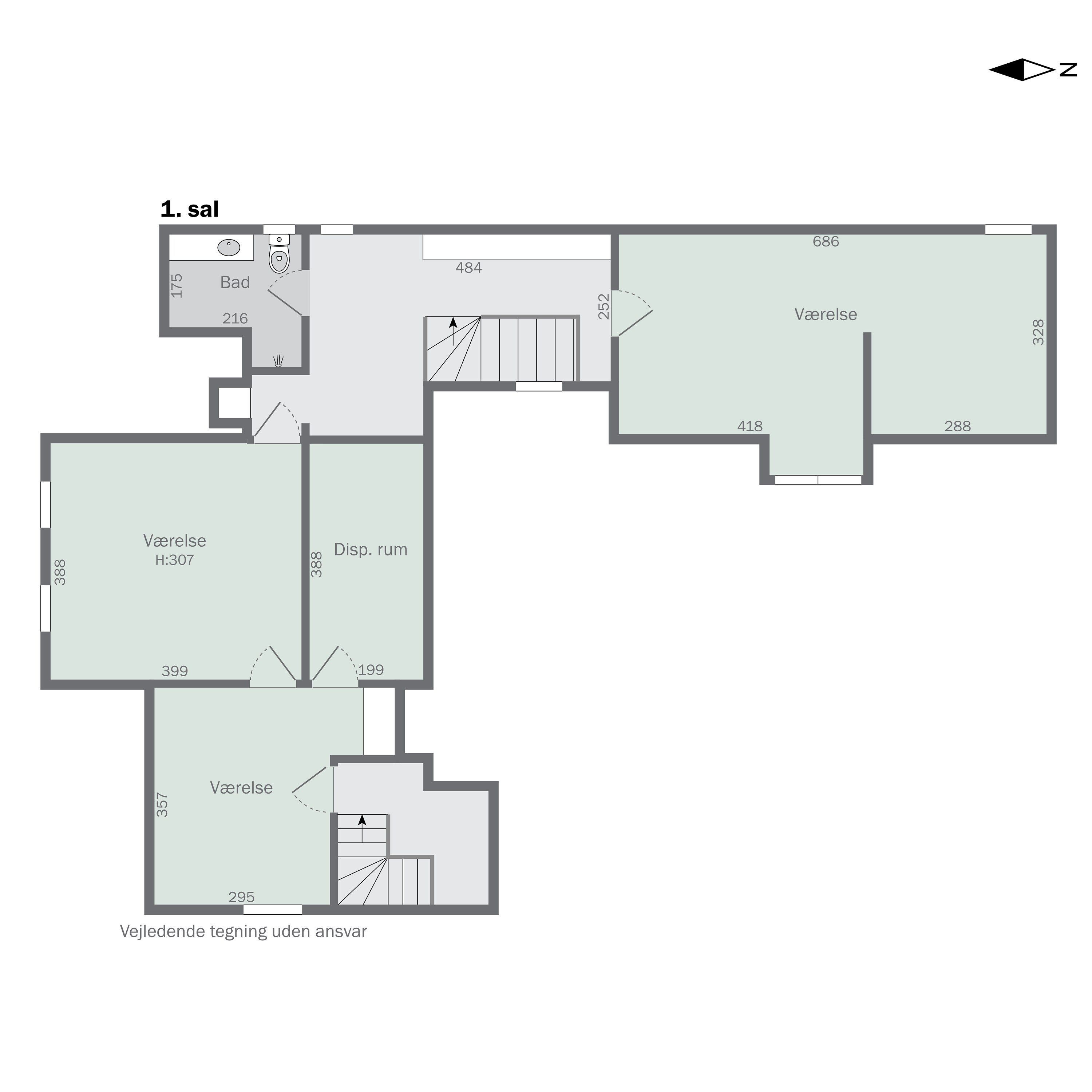 Plantegninger billede af Middelfartvej 635, Spedsbjerg, 5491 Blommenslyst
