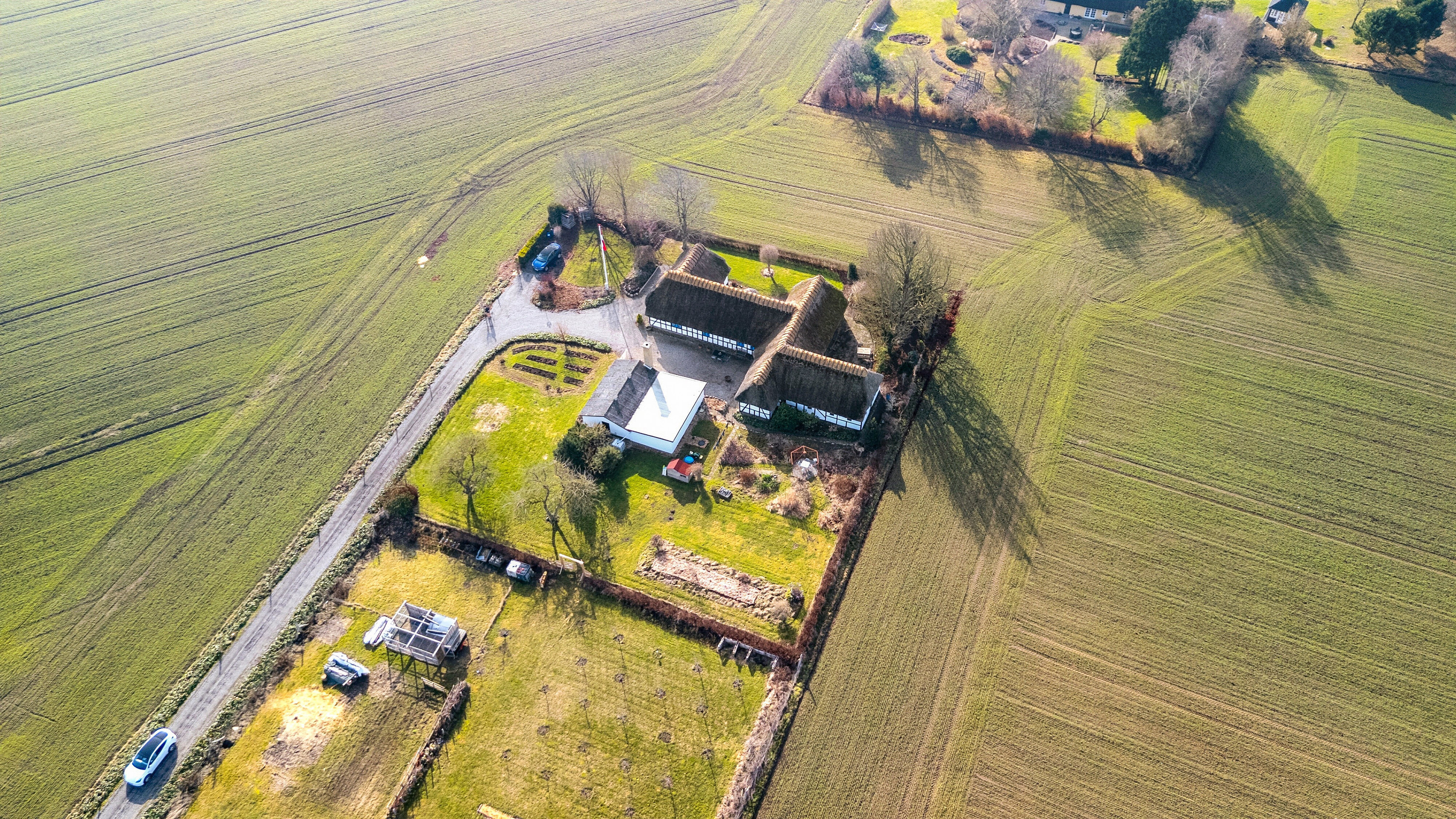 Fremhævet luftfoto billede i fuldskærmstilstand. Billede af Banevej 10, Farstrup, 5471 Søndersø