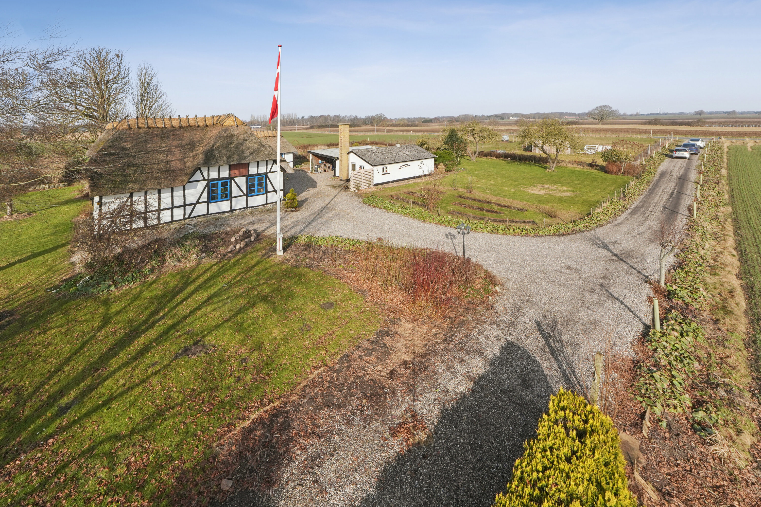 Fremhævet luftfoto billede i fuldskærmstilstand. Billede af Banevej 10, Farstrup, 5471 Søndersø