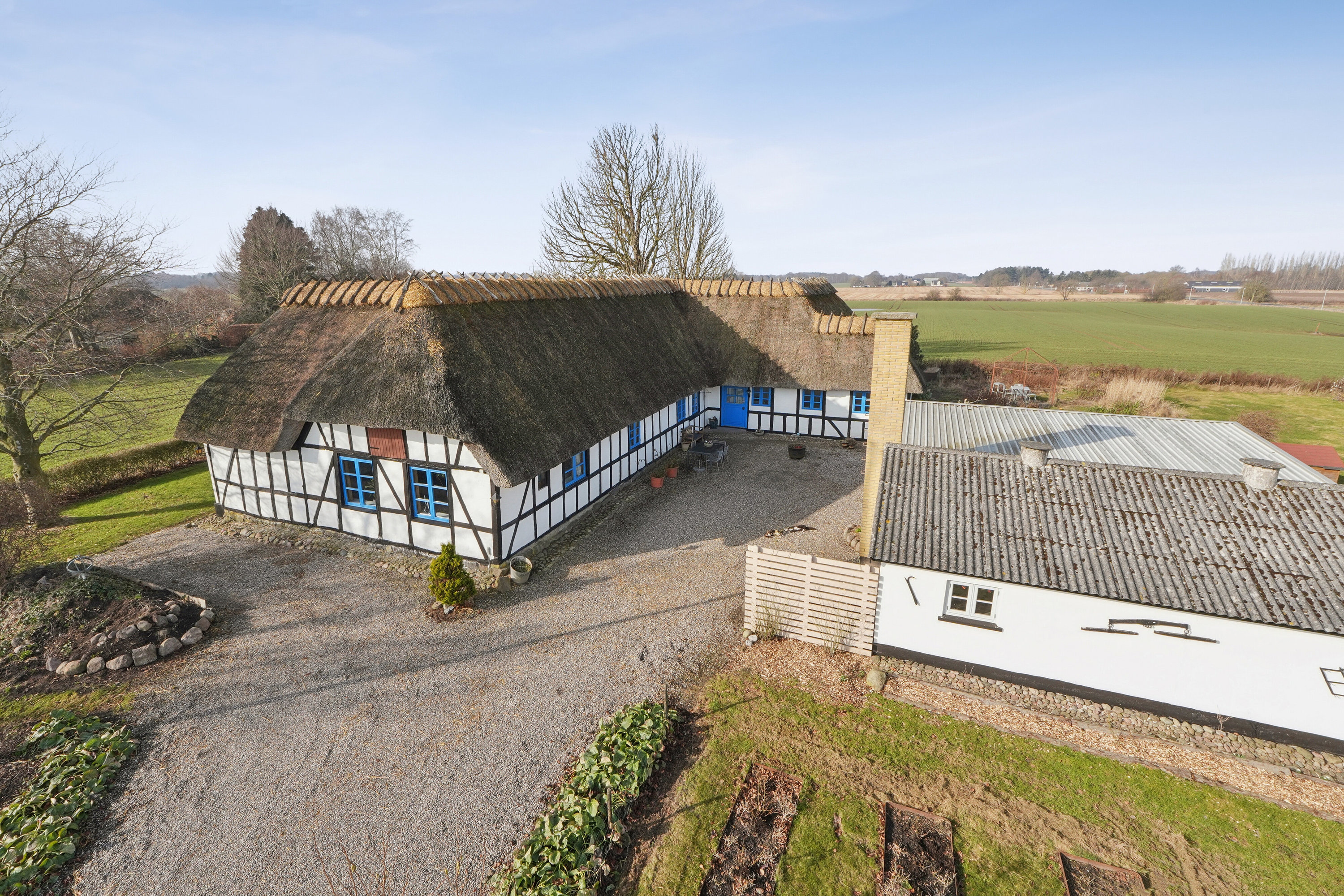 Fremhævet luftfoto billede i fuldskærmstilstand. Billede af Banevej 10, Farstrup, 5471 Søndersø