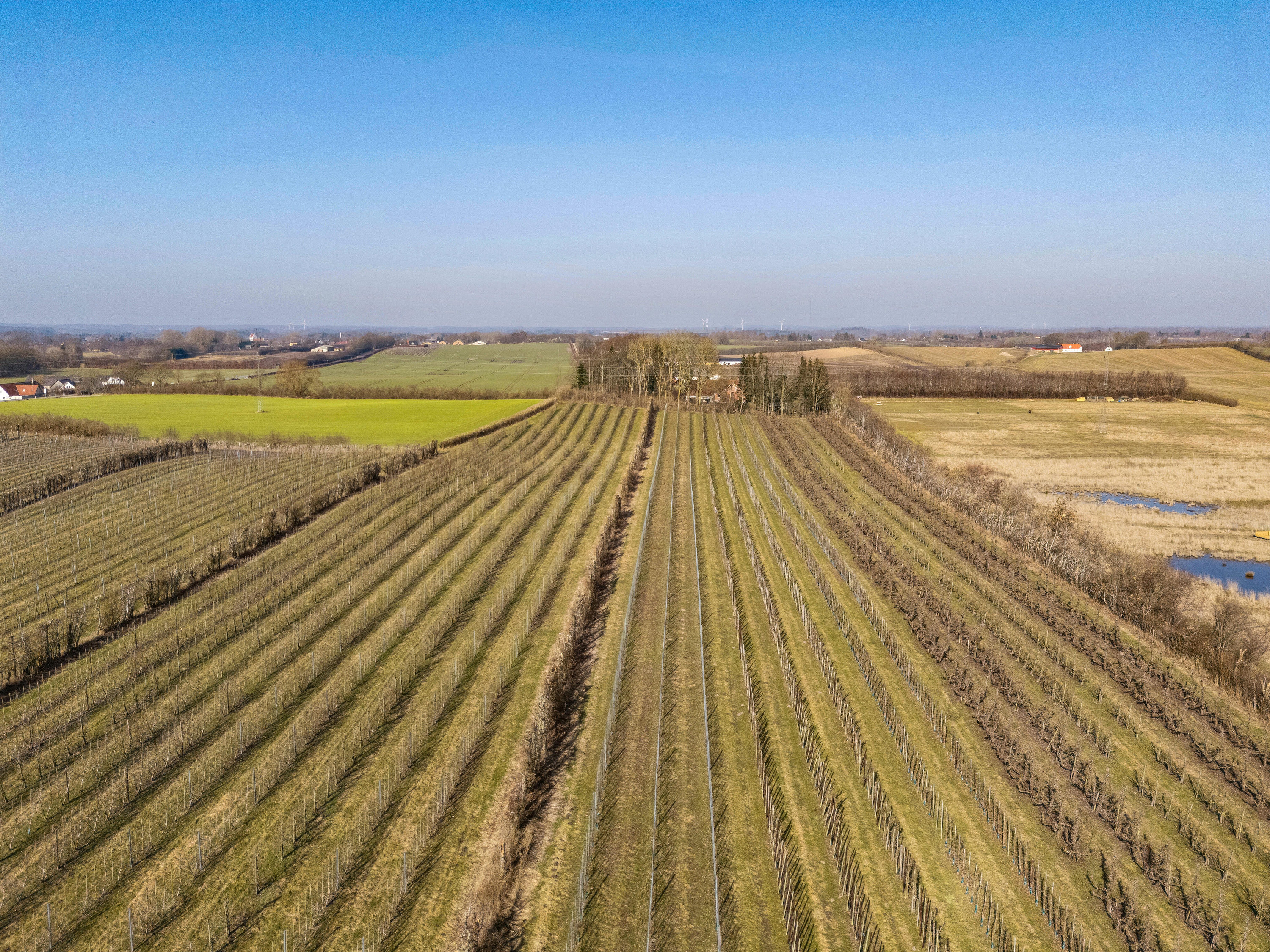 Fremhævet luftfoto billede i fuldskærmstilstand. Billede af Præstemarken 6, Nr Broby, 5672 Broby
