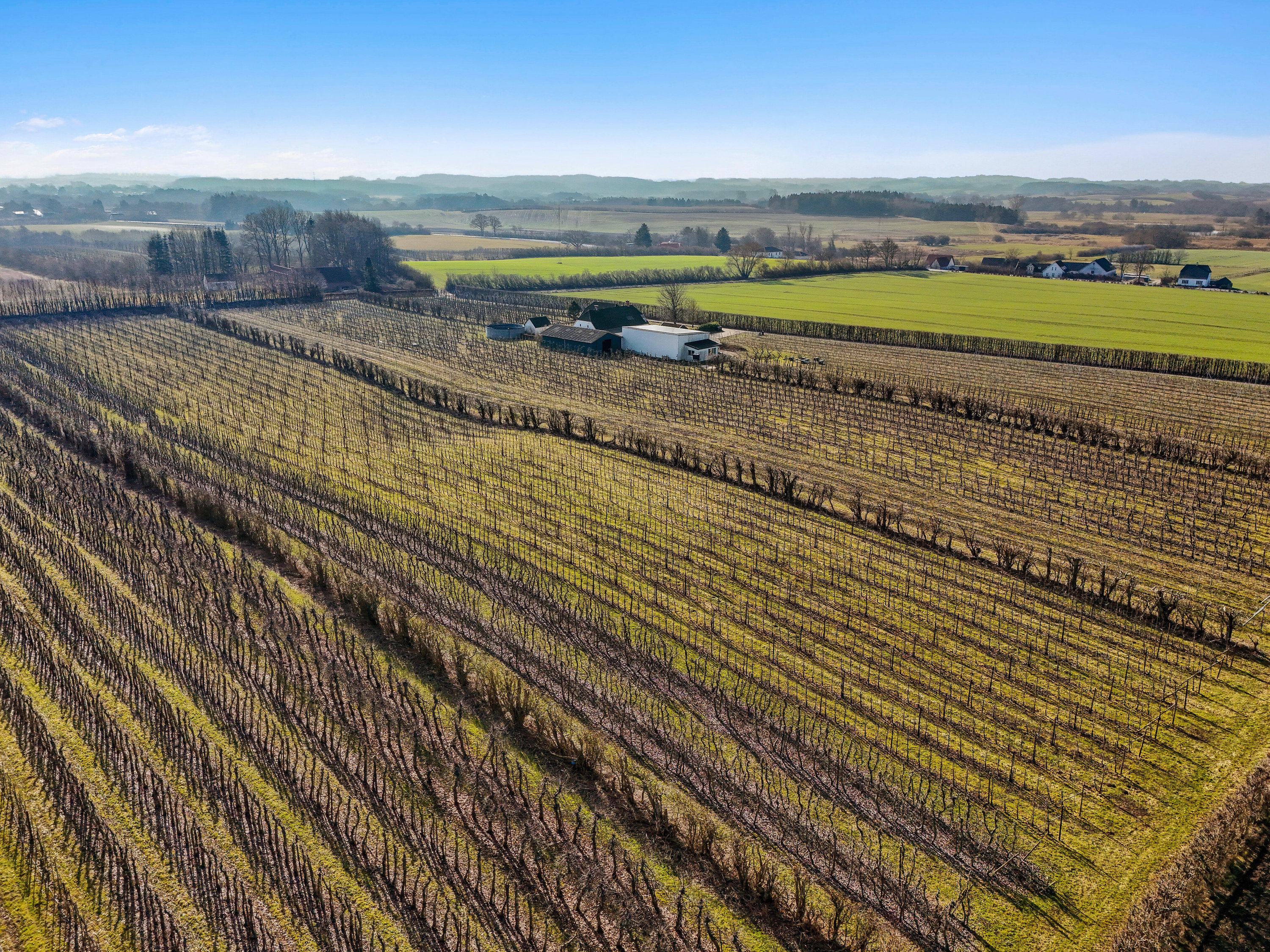 Fremhævet luftfoto billede i fuldskærmstilstand. Billede af Præstemarken 6, Nr Broby, 5672 Broby