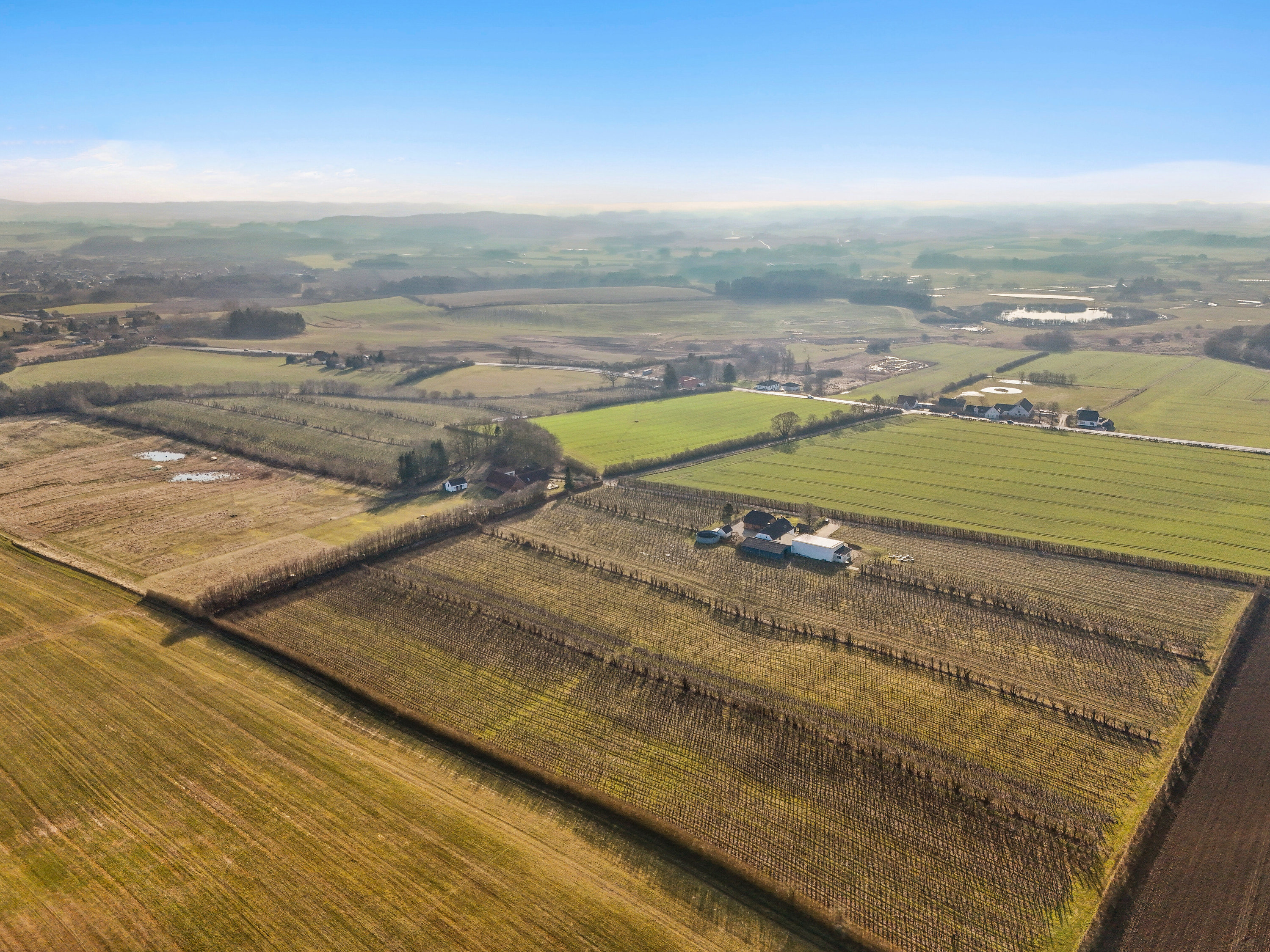 Fremhævet luftfoto billede i fuldskærmstilstand. Billede af Præstemarken 6, Nr Broby, 5672 Broby
