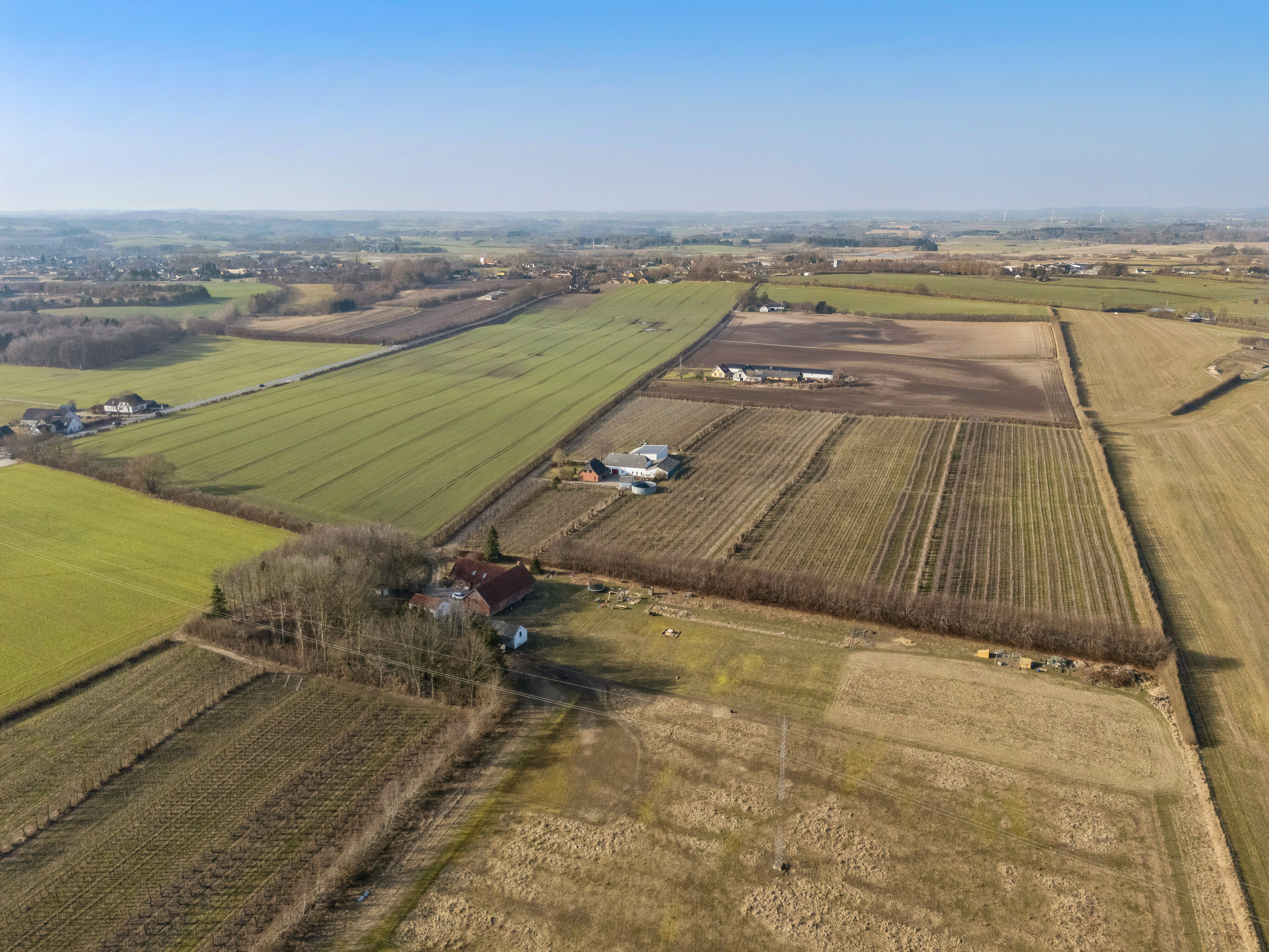 Fremhævet luftfoto billede i fuldskærmstilstand. Billede af Præstemarken 6, Nr Broby, 5672 Broby
