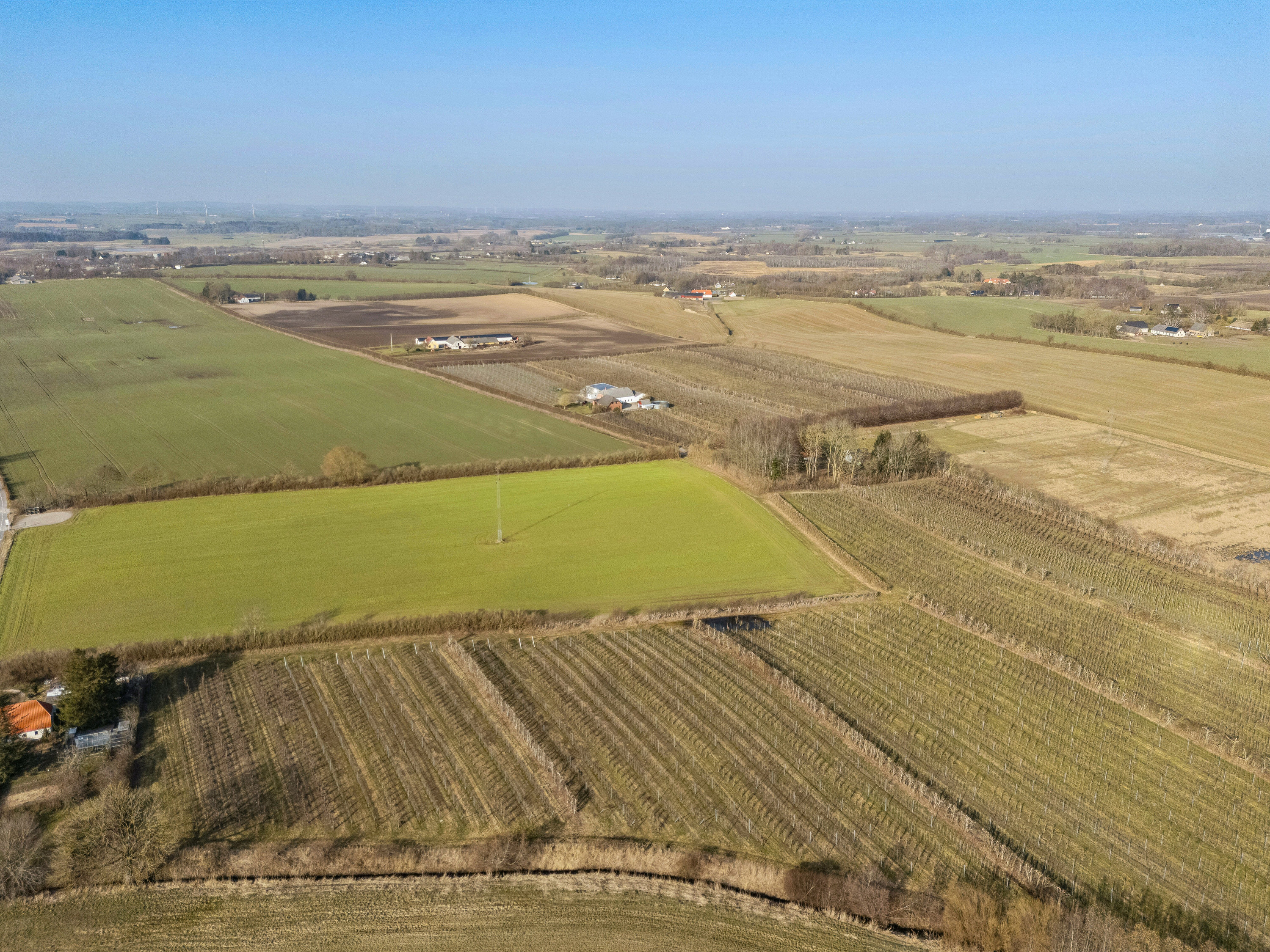 Fremhævet luftfoto billede i fuldskærmstilstand. Billede af Præstemarken 6, Nr Broby, 5672 Broby