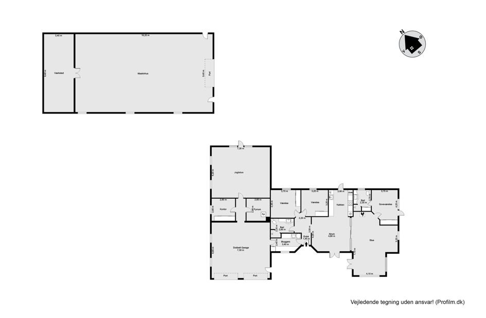 Plantegninger billede af Del af Meldmosevej 5, Møborg, 7660 Bækmarksbro