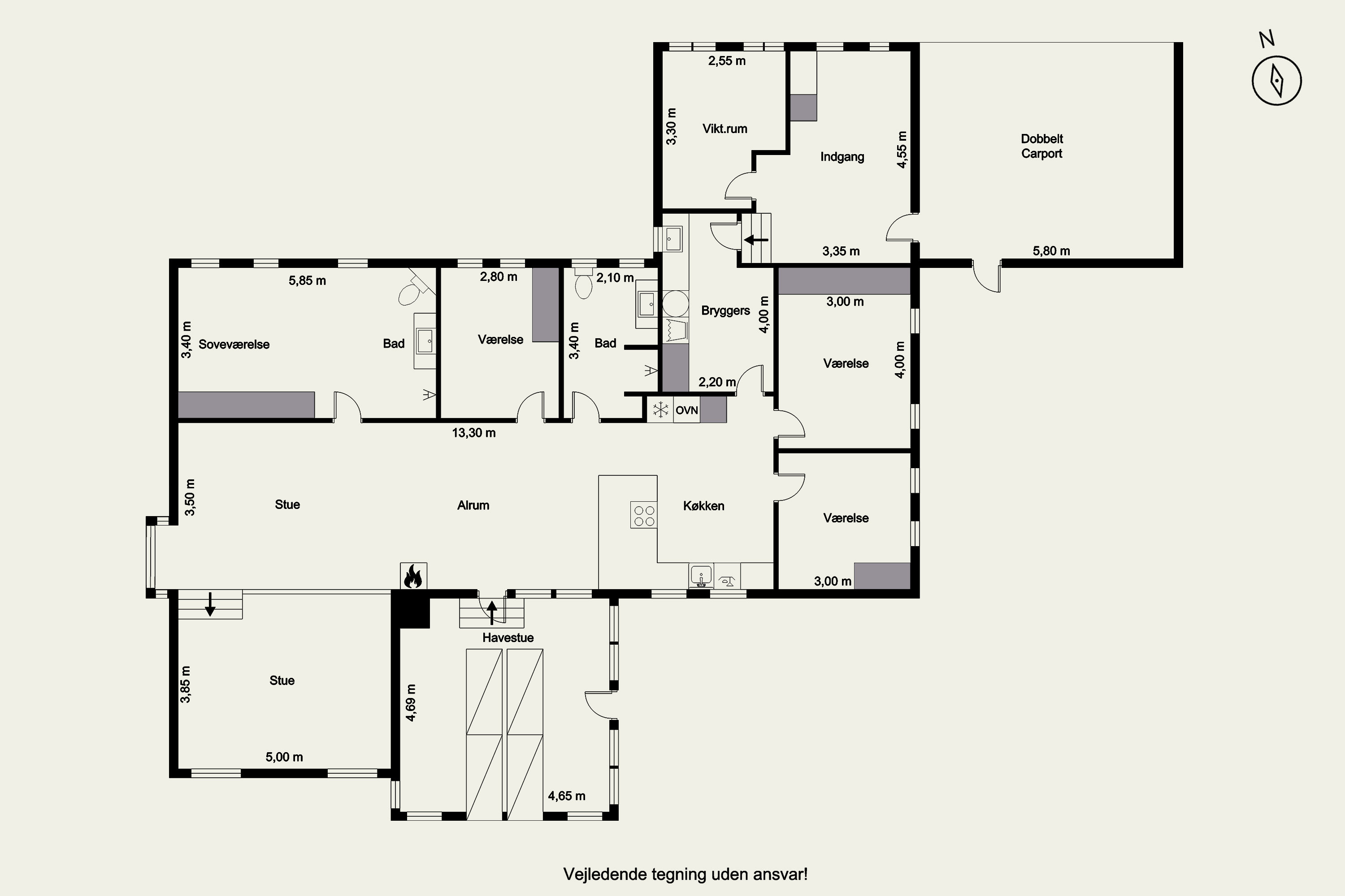 Plantegninger billede af Uglkærvej 2, Tvis, 7500 Holstebro